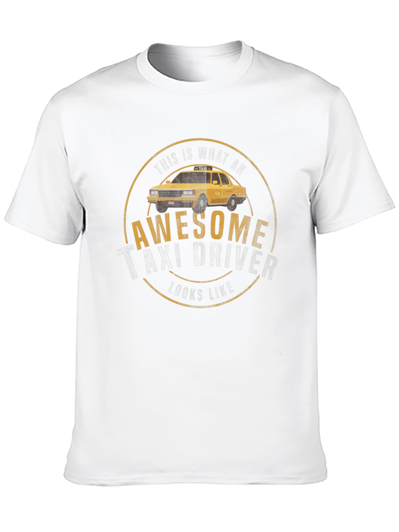 Awesome Taxi Driver T-Shirt - Classic Design