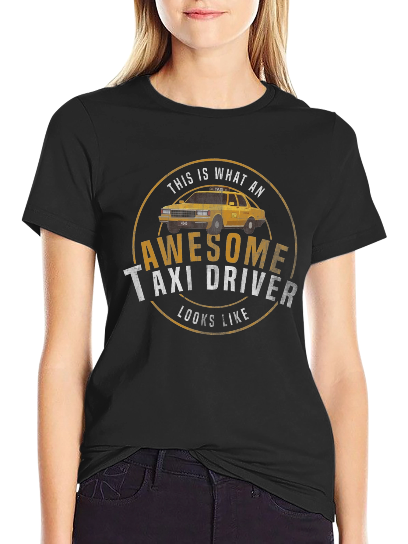 Awesome Taxi Driver T-Shirt - Classic Design