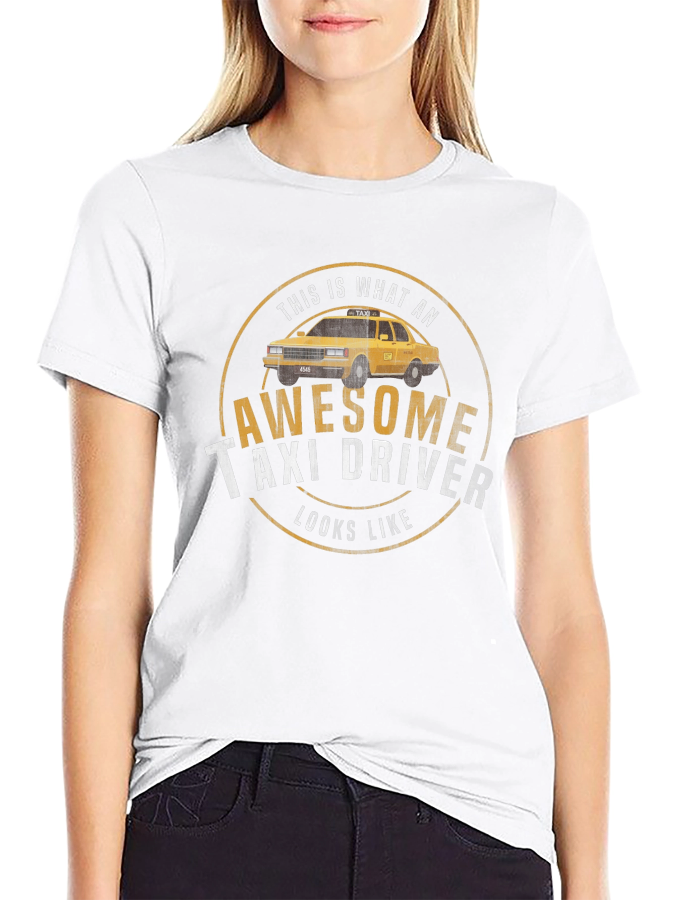 Awesome Taxi Driver T-Shirt - Classic Design