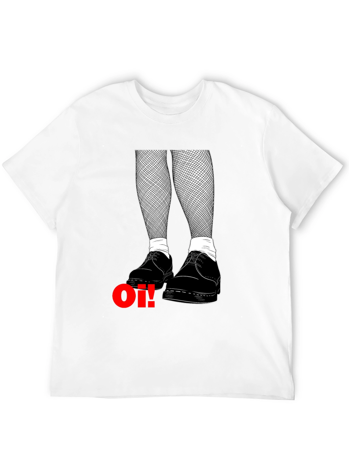 Oi! Punk Graphic Tee - Black Cotton T-Shirt