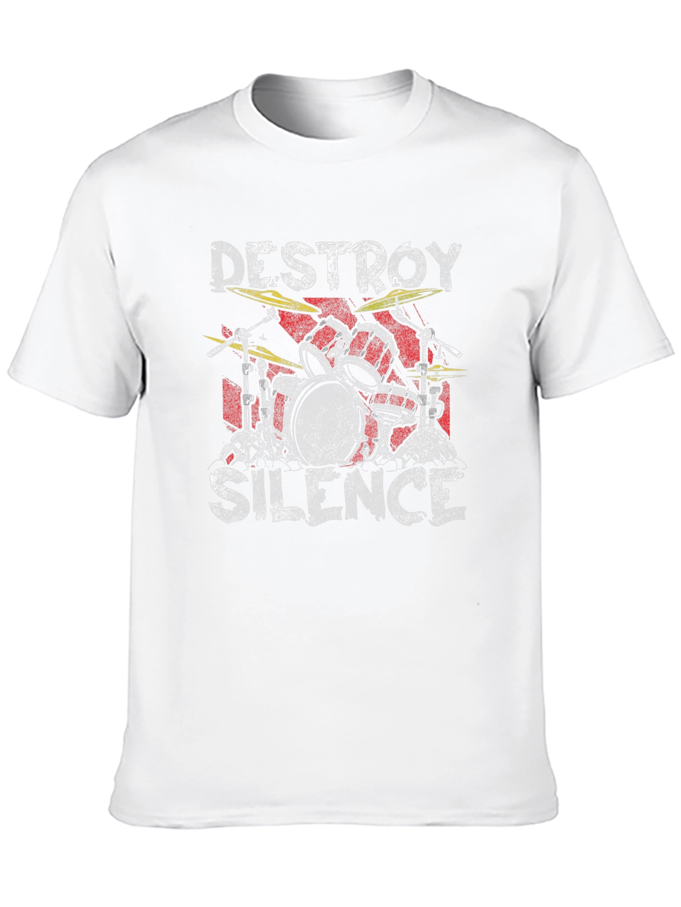 Destroy Silence Drum Set Graphic Tee