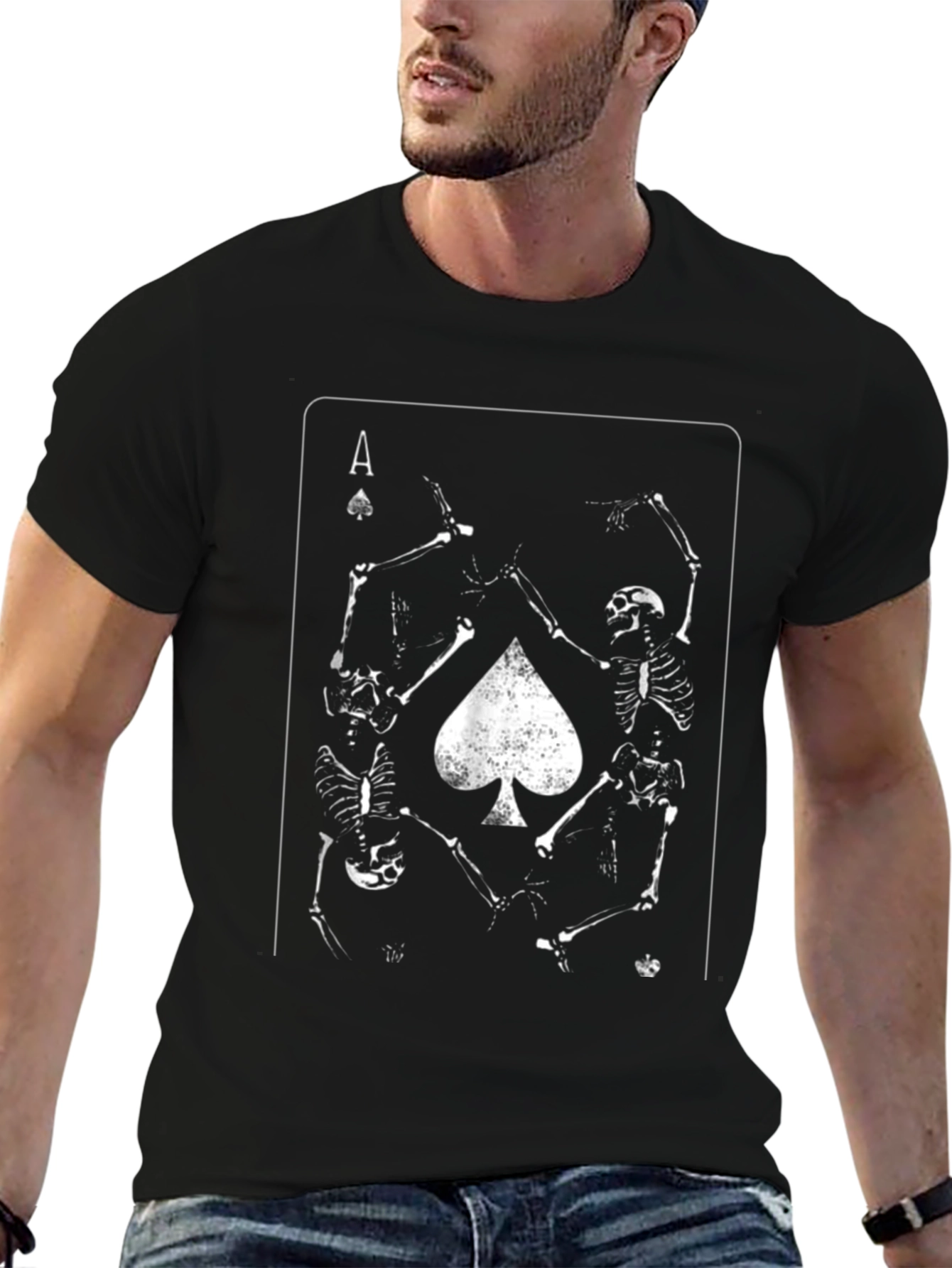 Ace of Spades Skeleton Crew Black T-Shirt