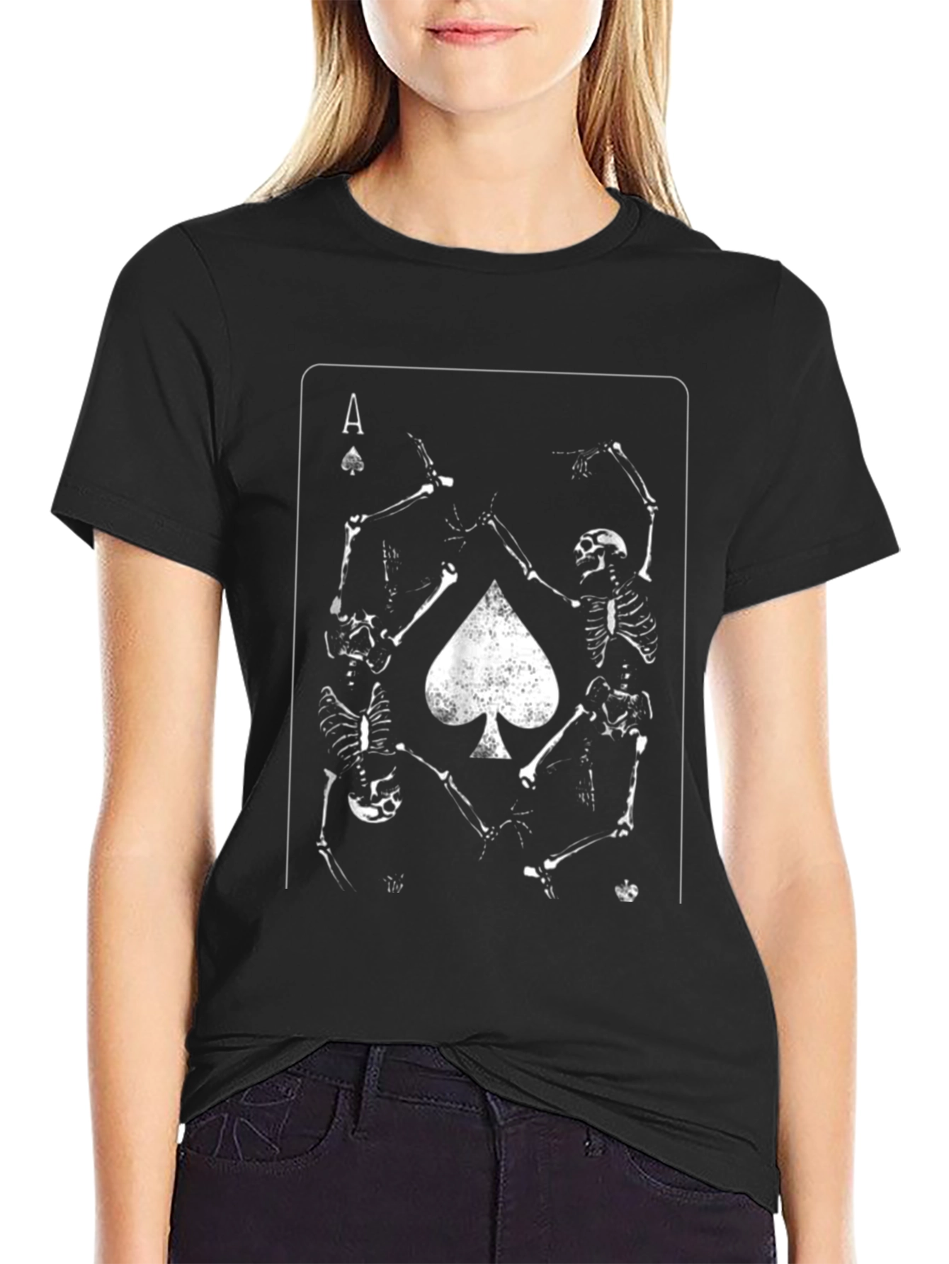 Ace of Spades Skeleton Crew Black T-Shirt