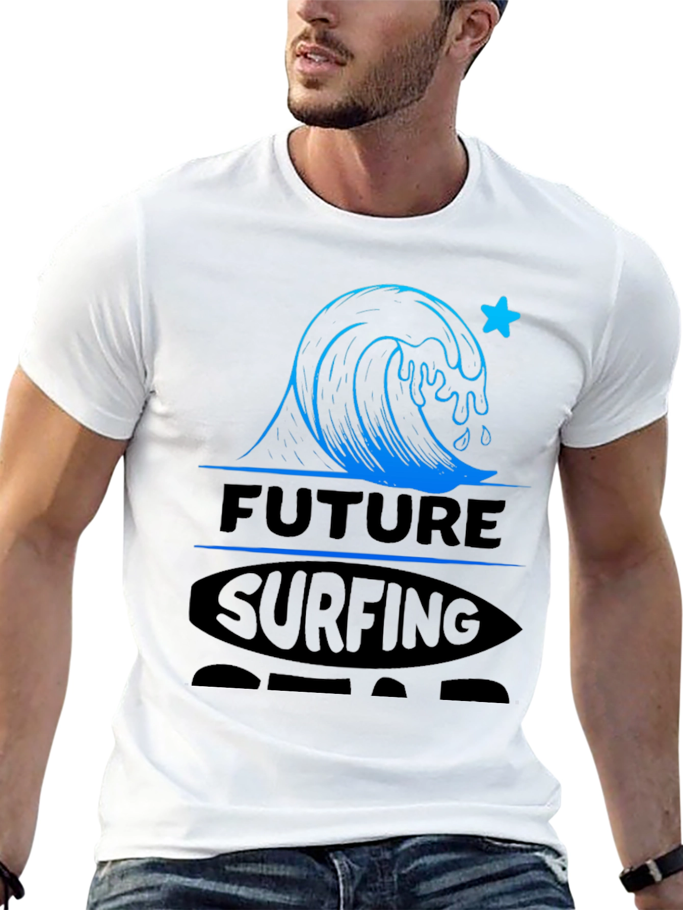 Future Surfing Star T-Shirt - Kids Surf Tee