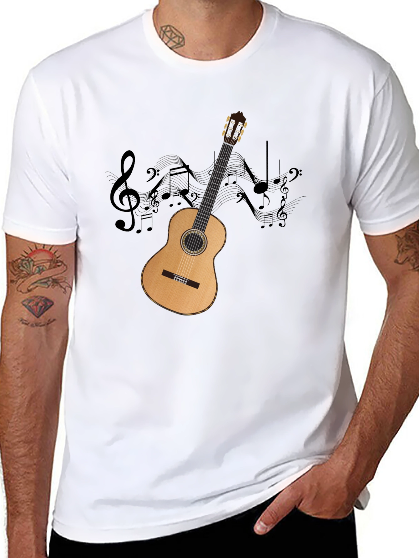 Acoustic Guitar Music T-Shirt
