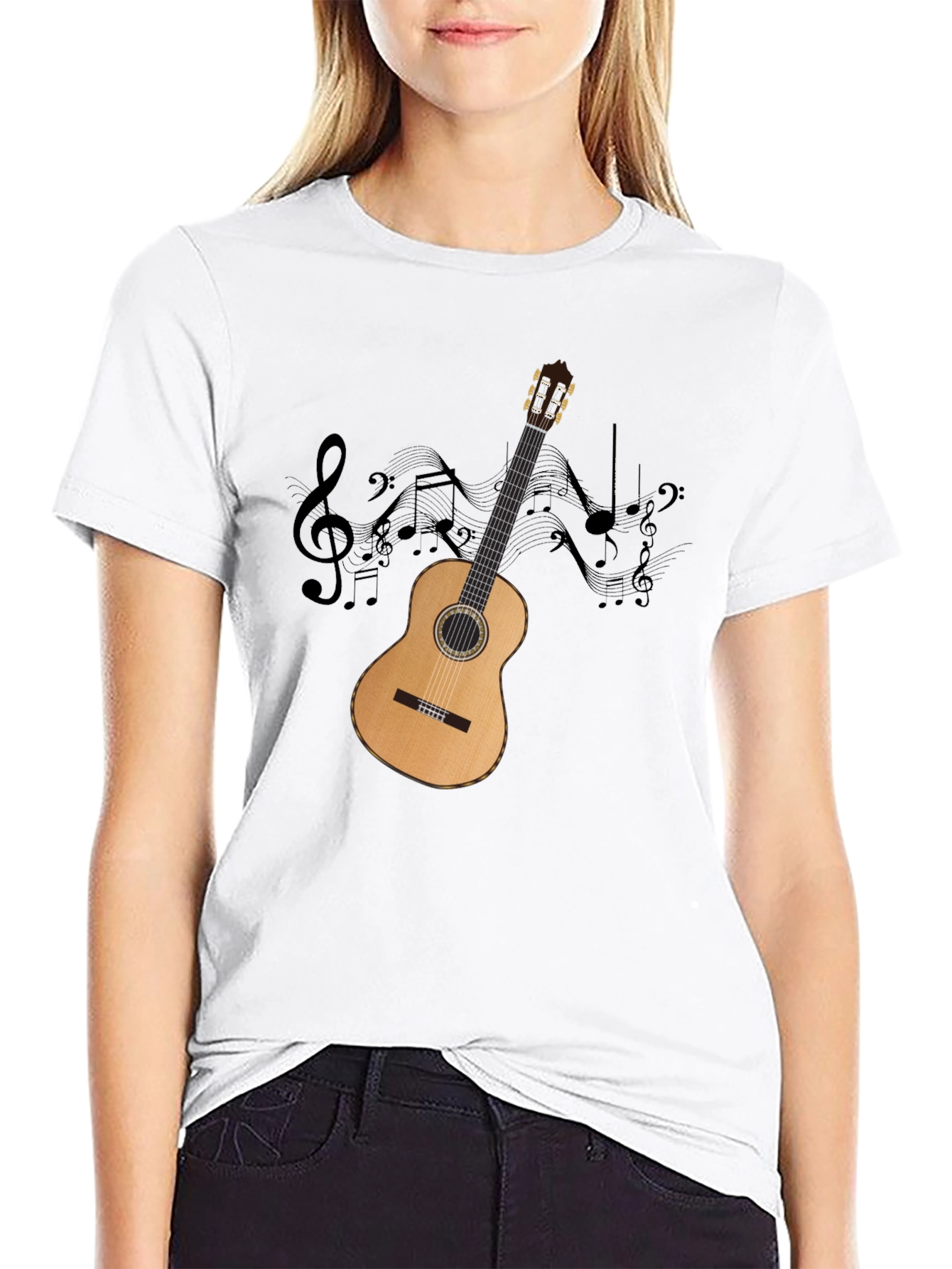 Acoustic Guitar Music T-Shirt