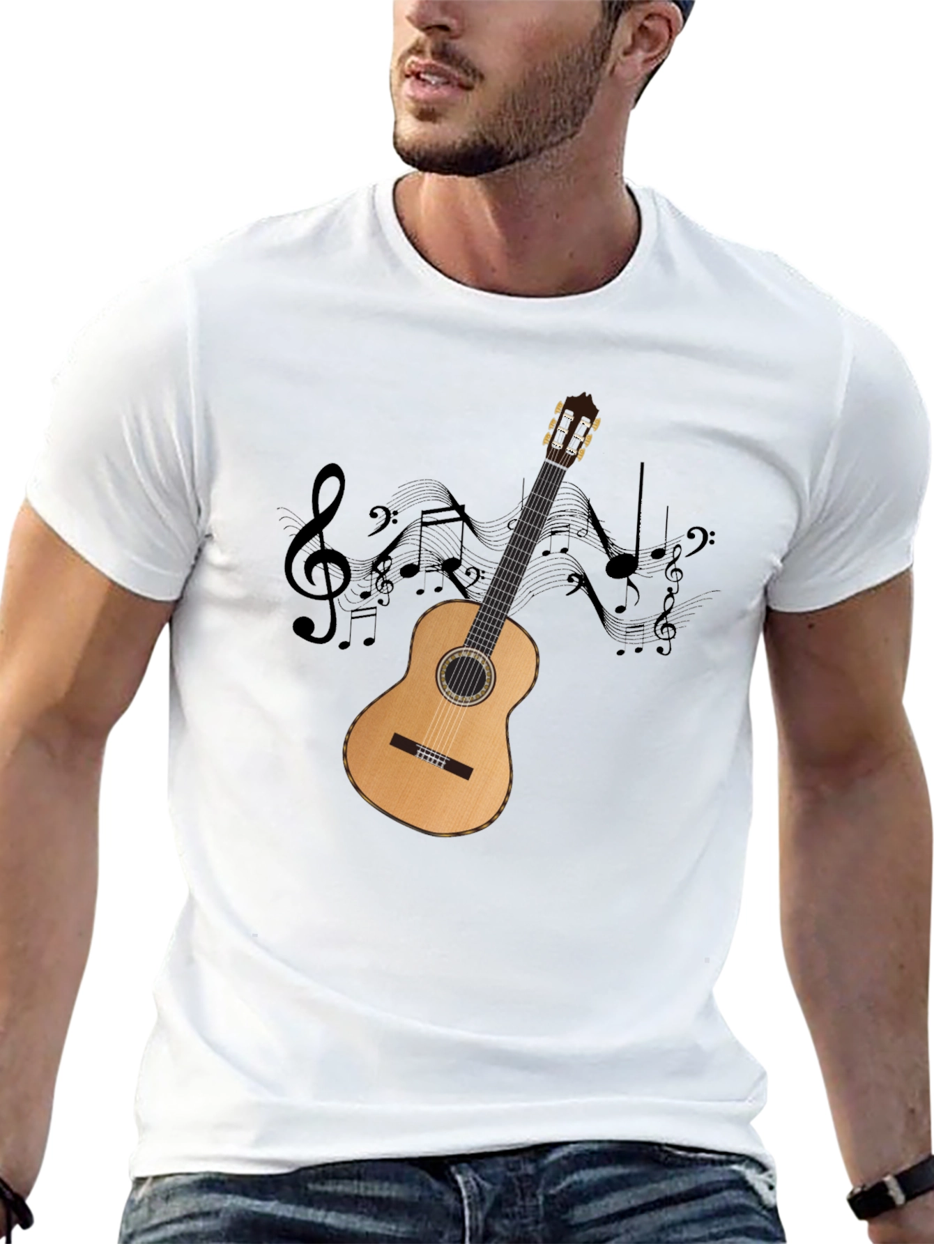 Acoustic Guitar Music T-Shirt