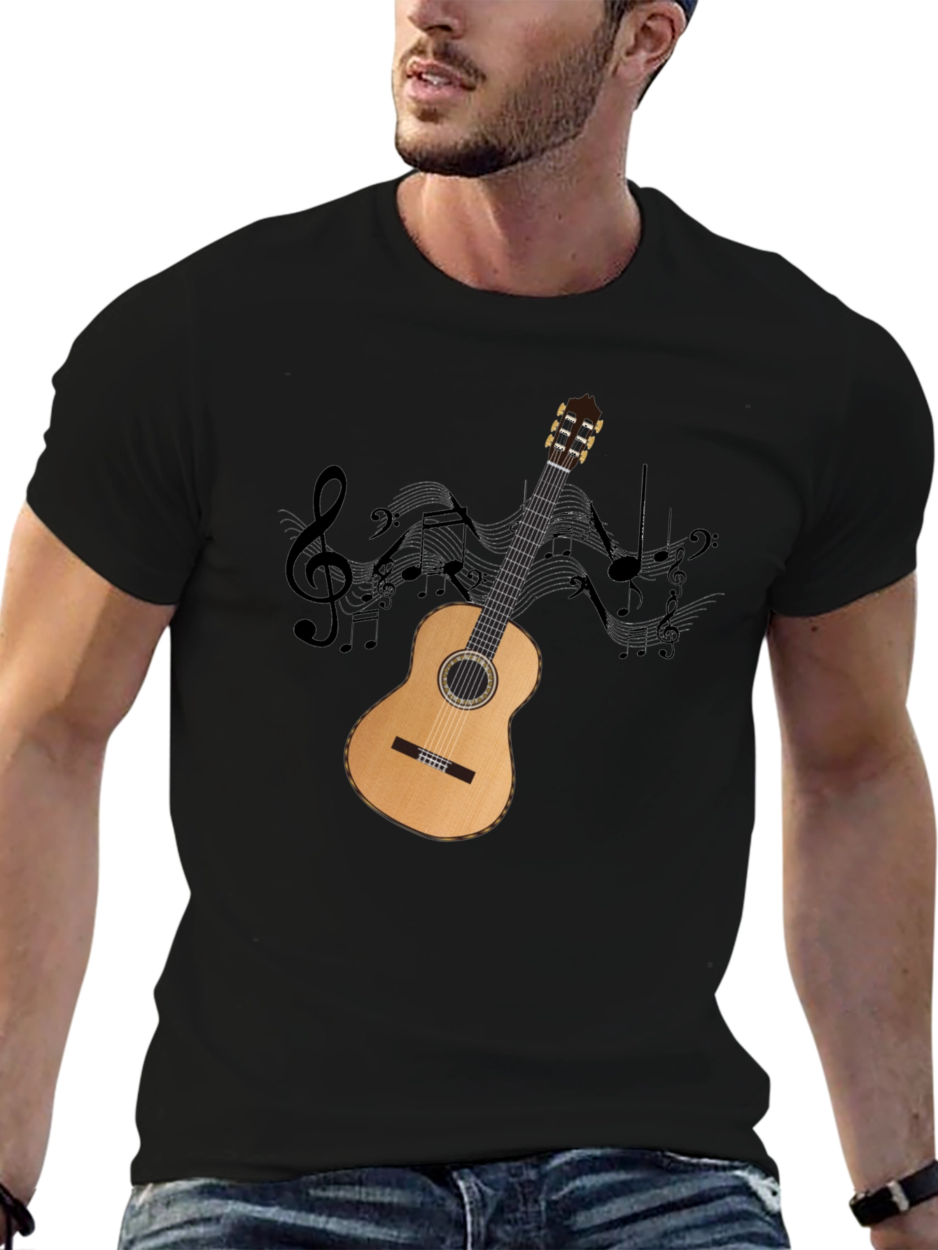 Acoustic Guitar Music T-Shirt