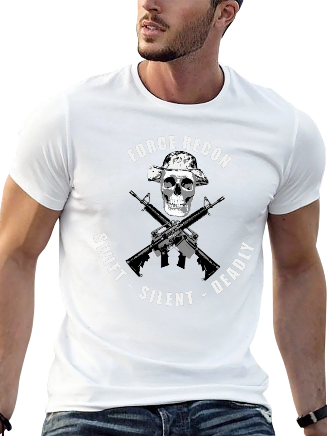 Force Recon Graphic T-Shirt: Swift Silent Deadly