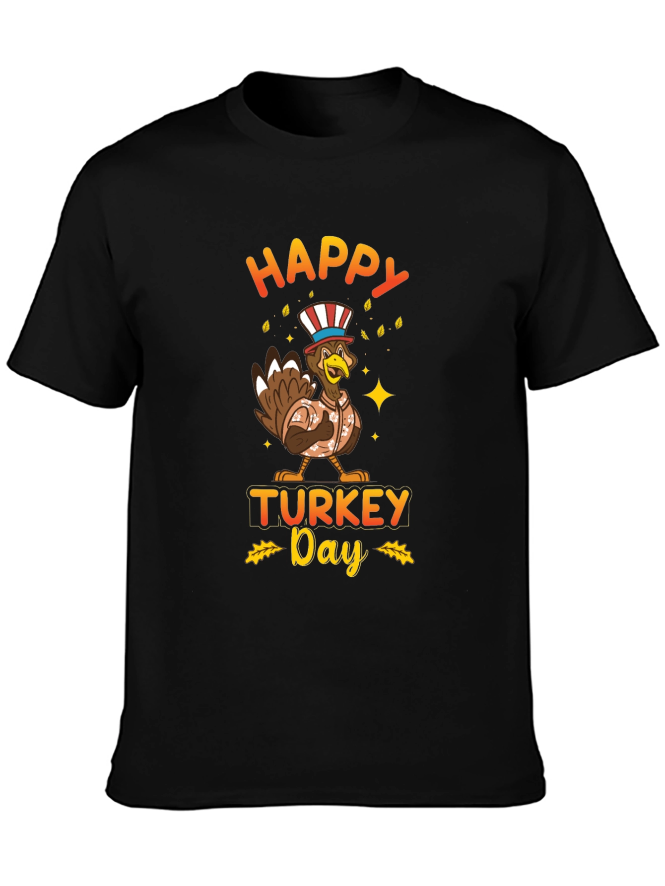 Happy Turkey Day Graphic T-Shirt