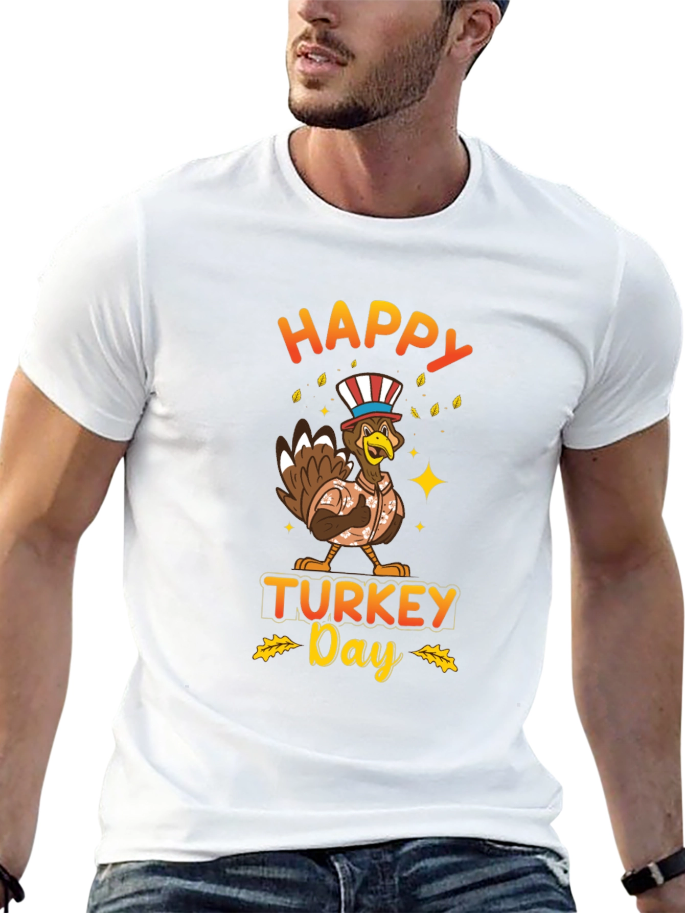 Happy Turkey Day Graphic T-Shirt