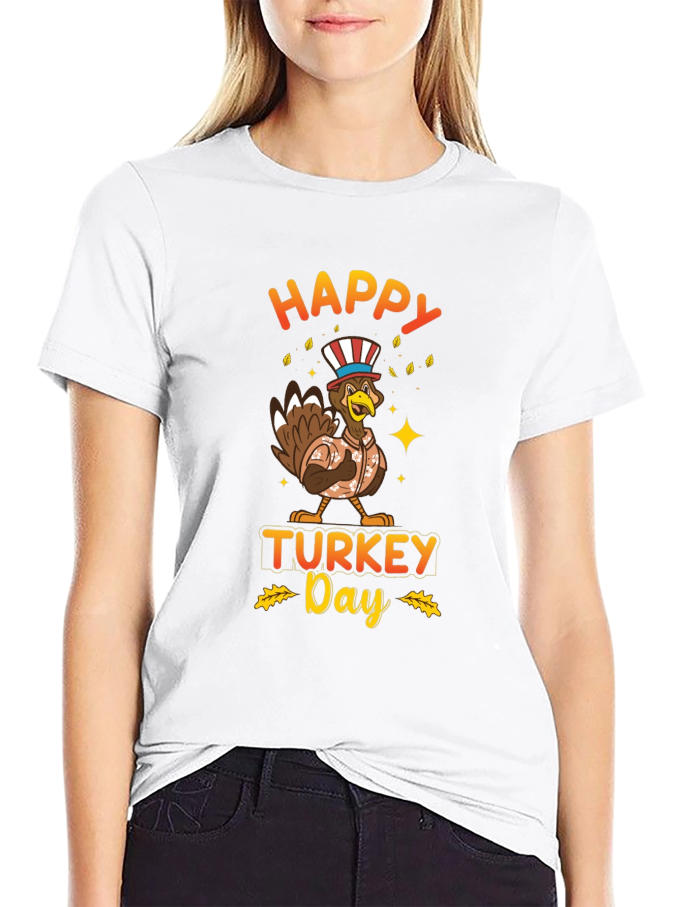Happy Turkey Day Graphic T-Shirt