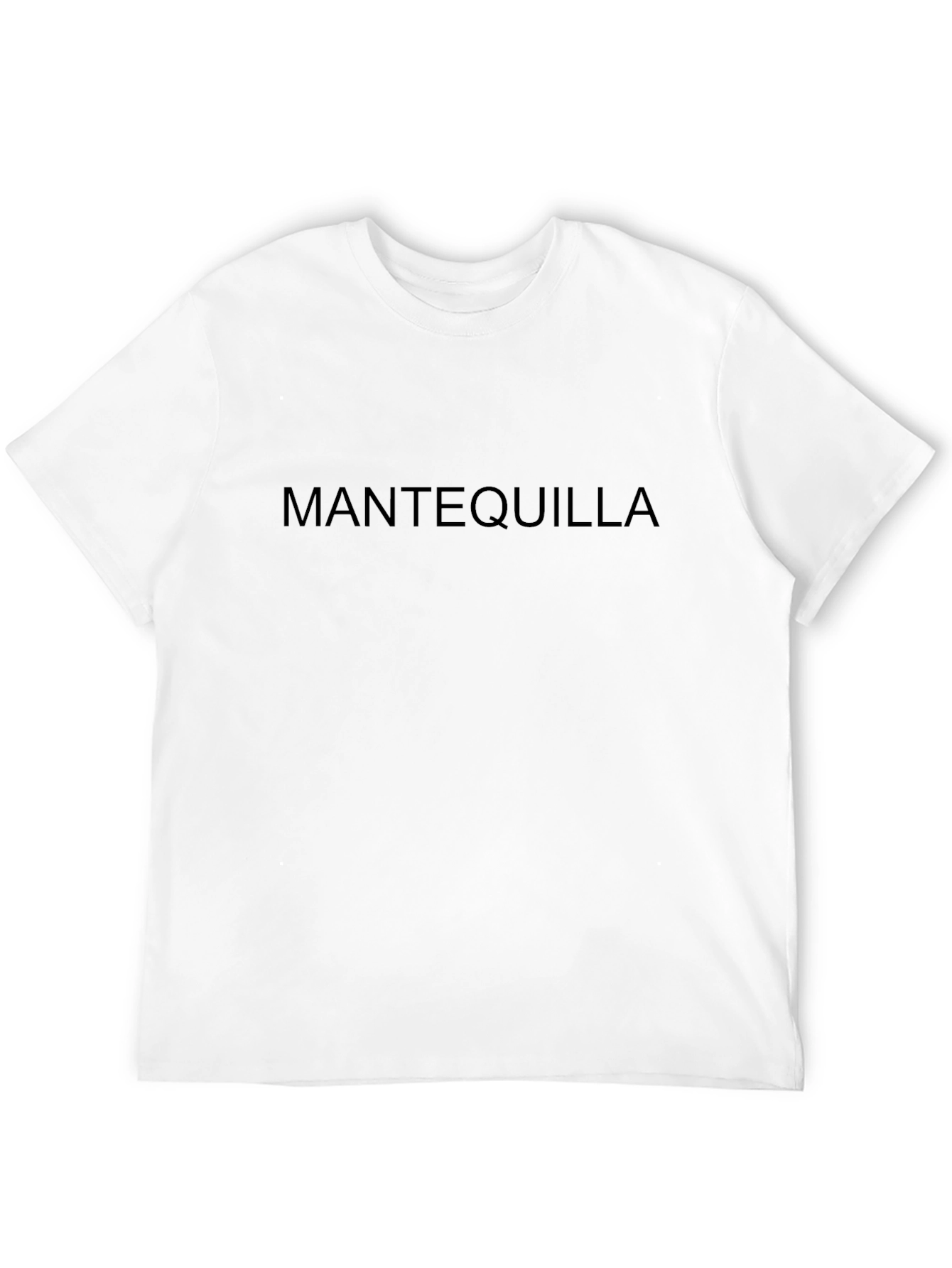 Mantequilla Text Graphic Black T-Shirt