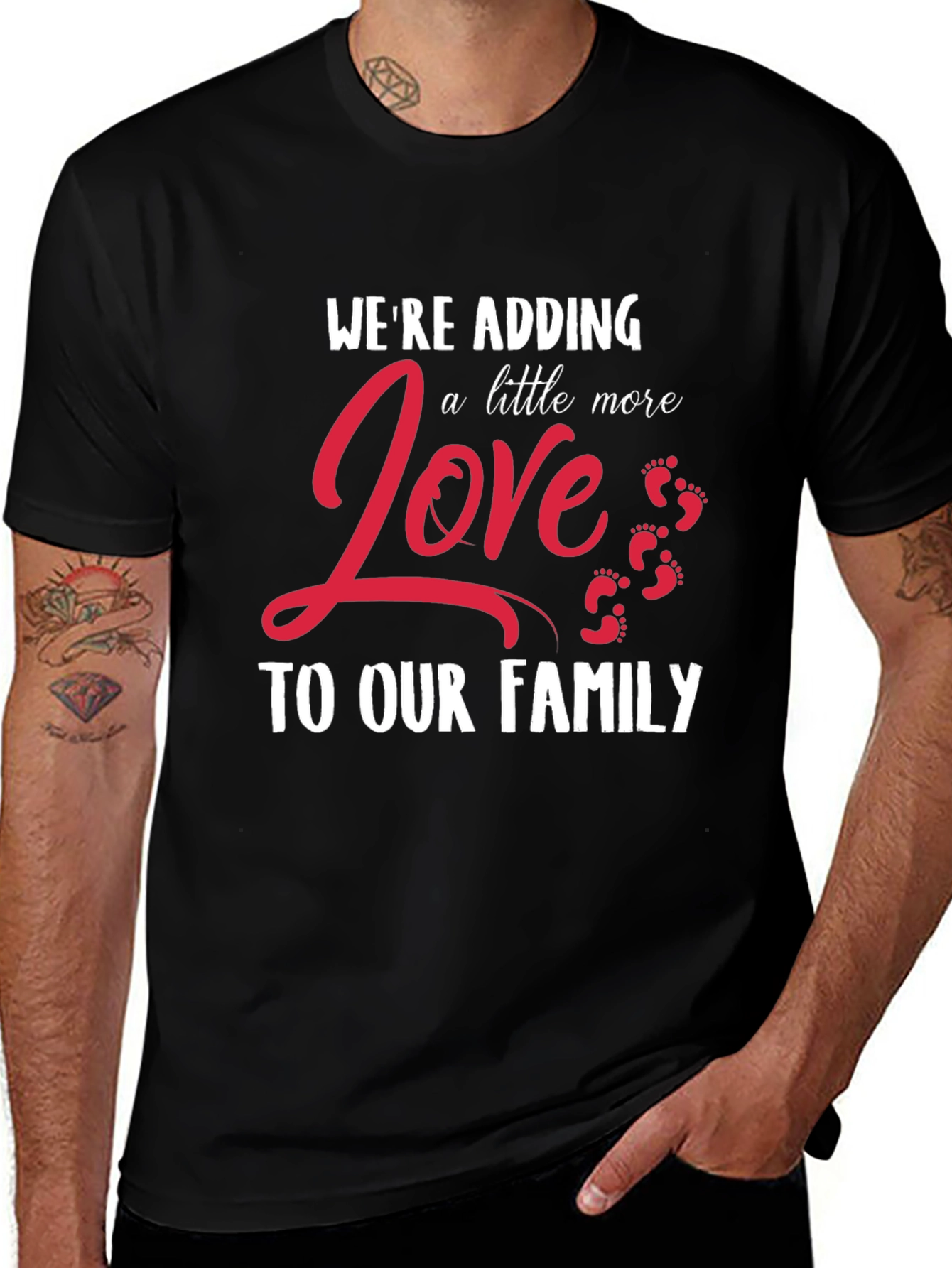 Adding Love Family Graphic Tee