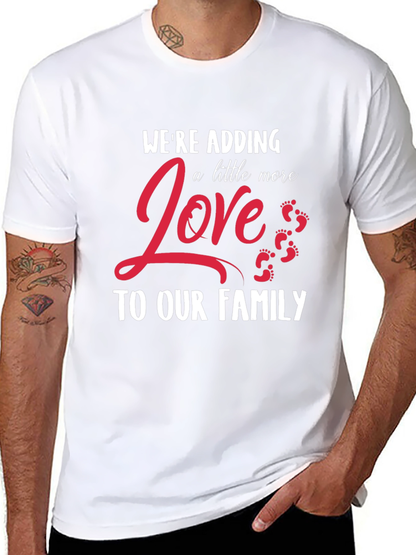 Adding Love Family Graphic Tee