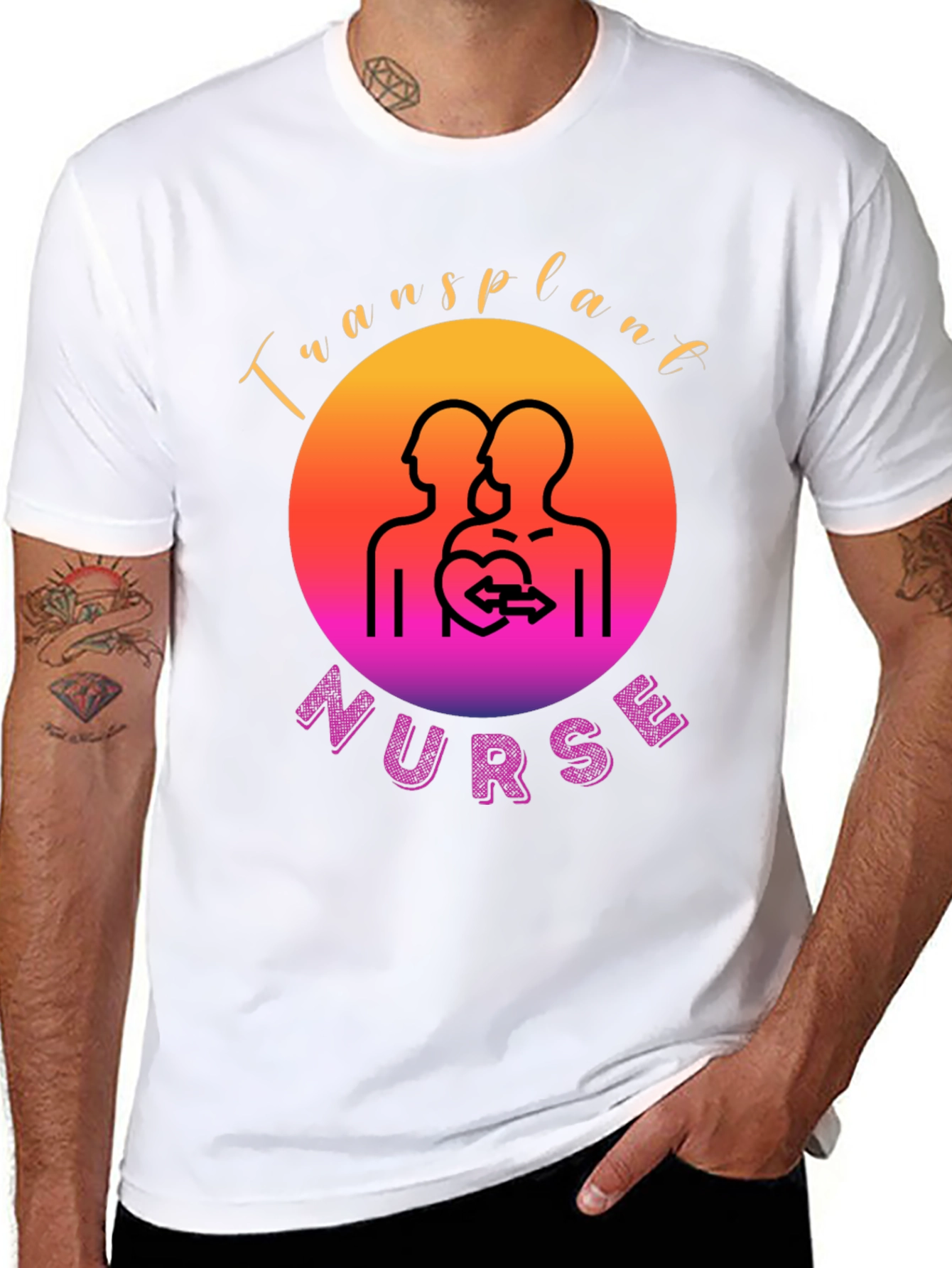 Transplant Nurse Graphic T-Shirt