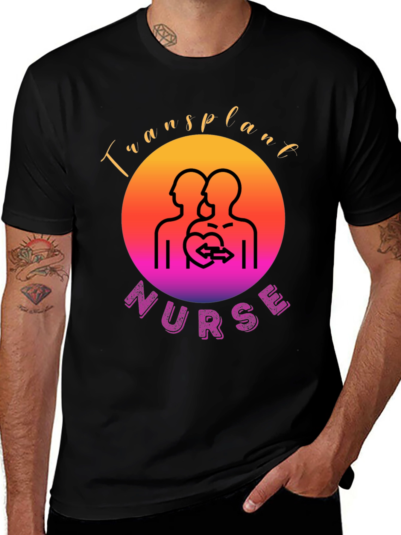 Transplant Nurse Graphic T-Shirt