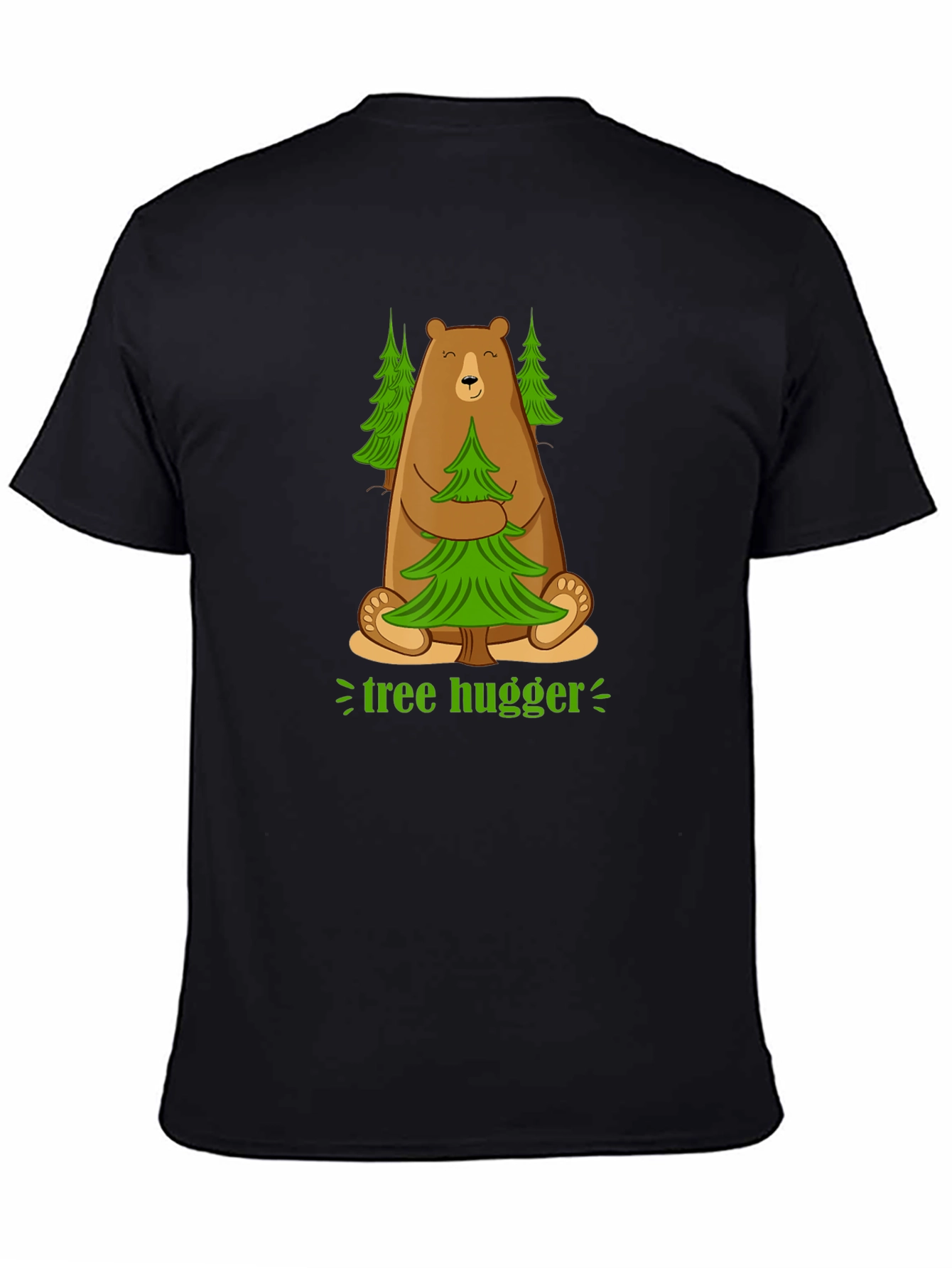 Tree Hugger Bear Graphic T-Shirt - Earth Friendly Tee