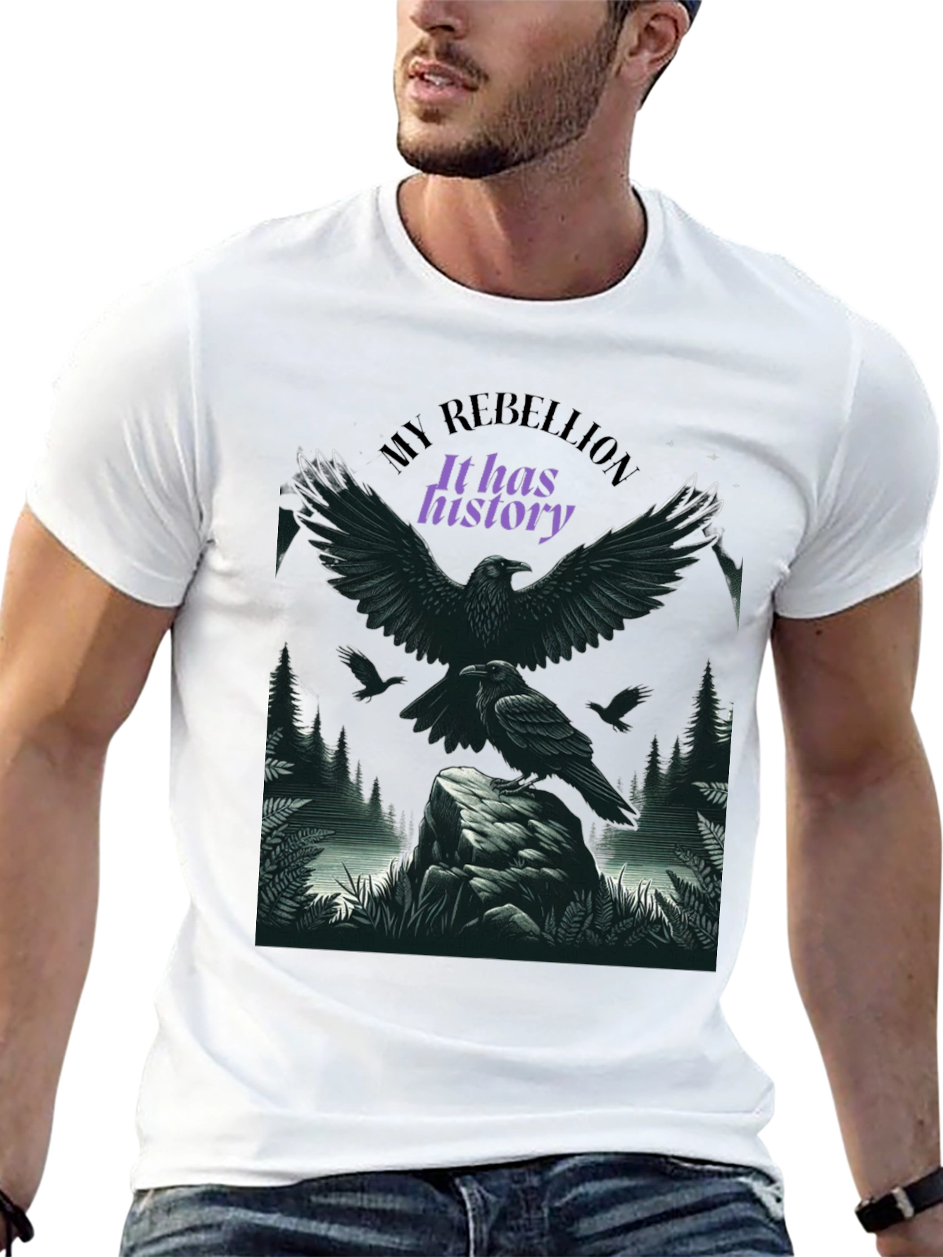 Raven Rebellion Graphic Tee - History in Flight