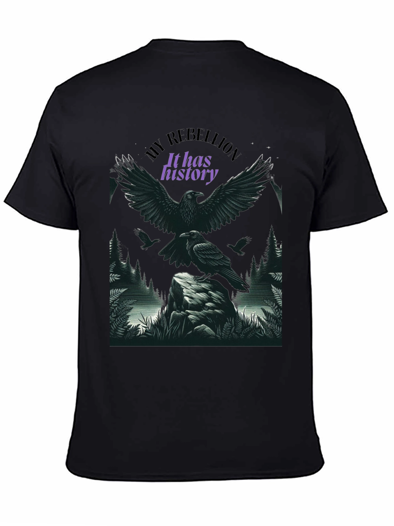 Raven Rebellion Graphic Tee - History in Flight