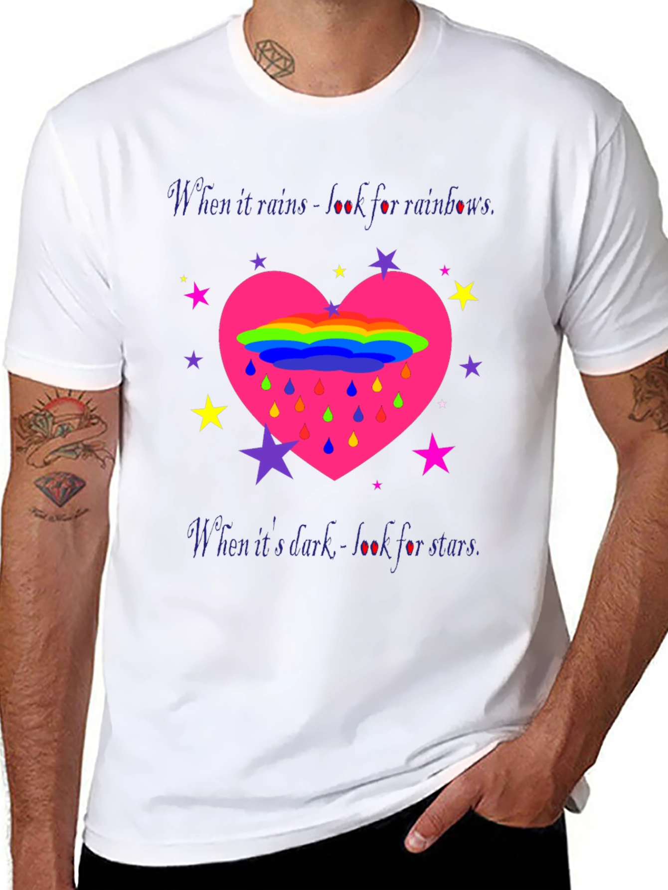 Rainbows & Stars Graphic T-Shirt