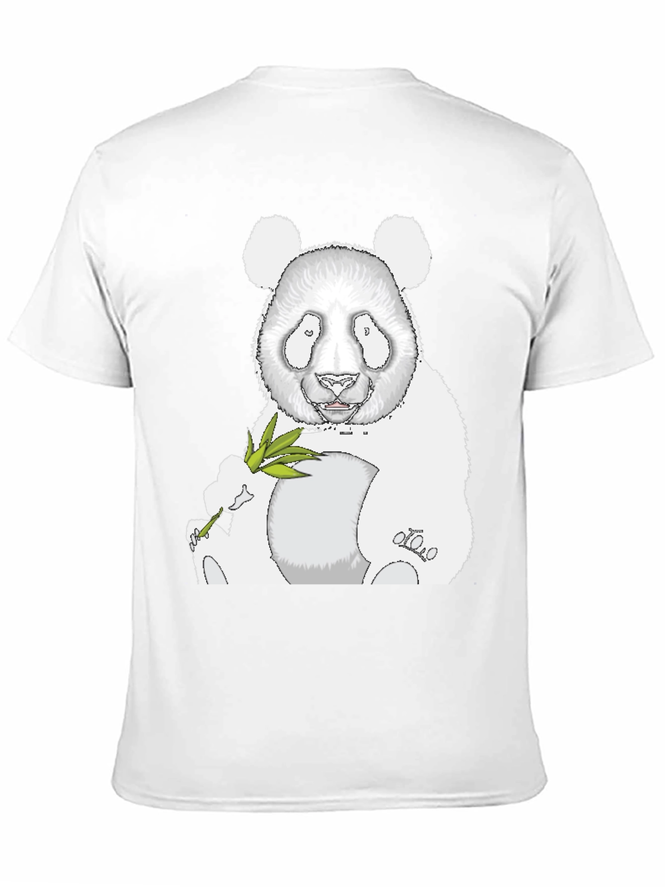 Panda Graphic Tee - Black Cotton Blend