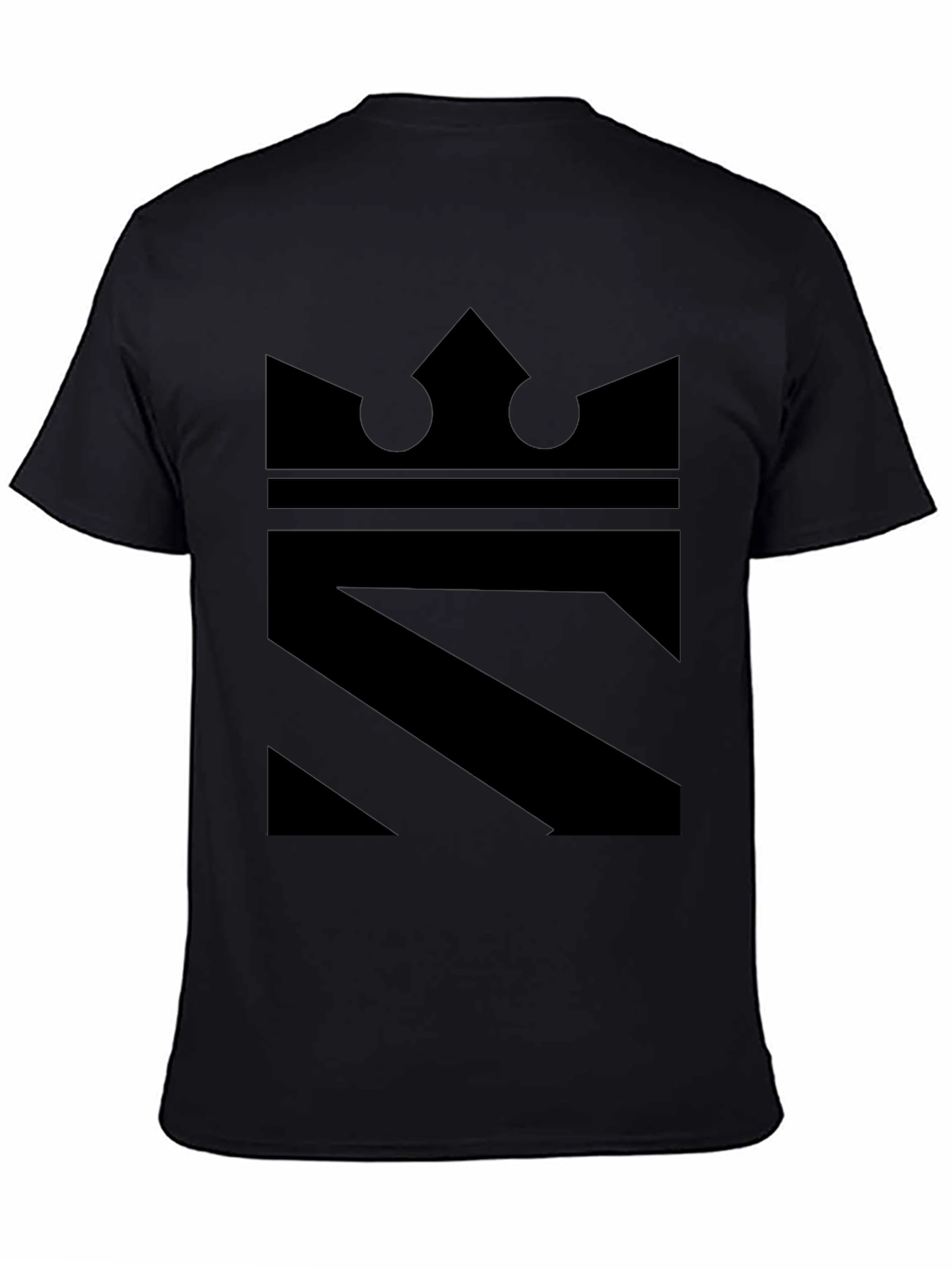King Graphic Tee - Modern Black Print Shirt