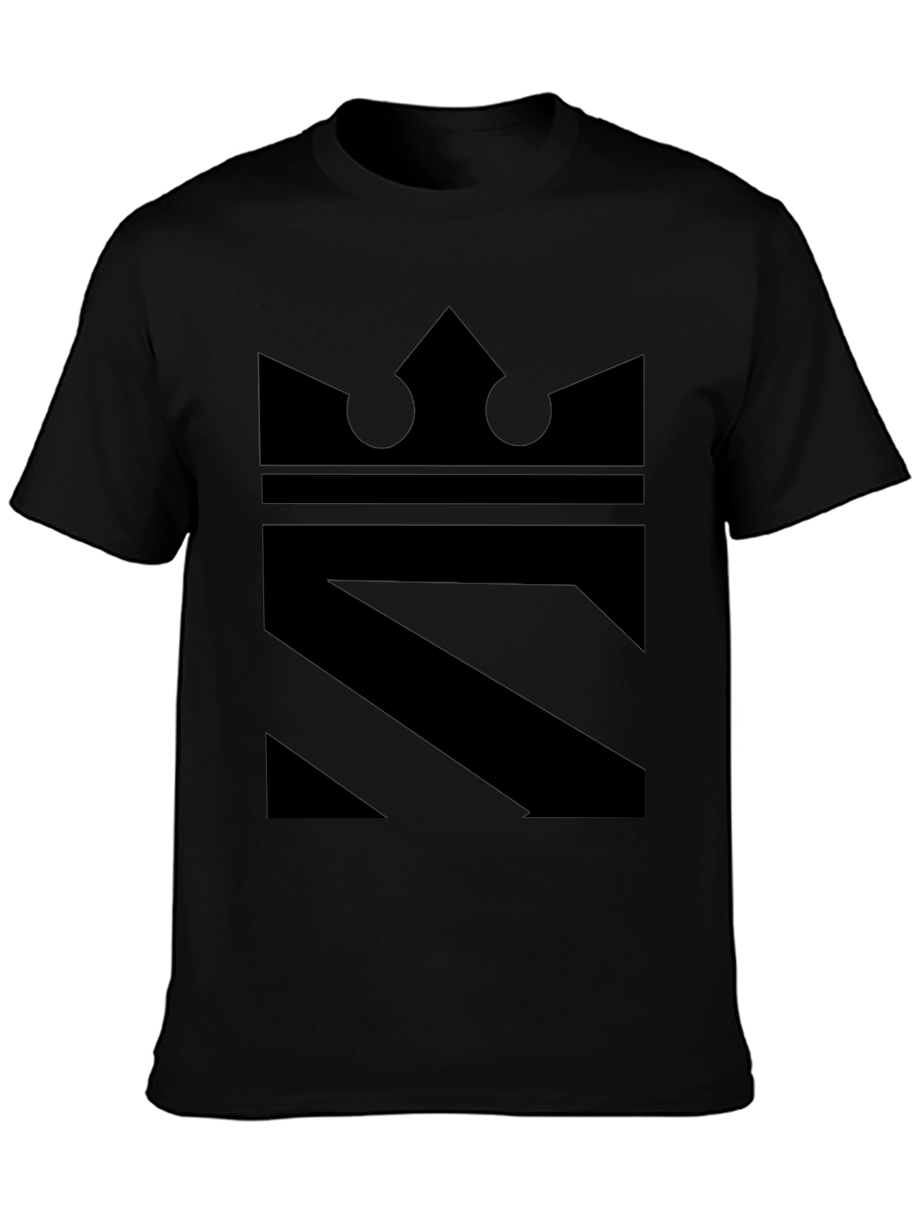 King Graphic Tee - Modern Black Print Shirt