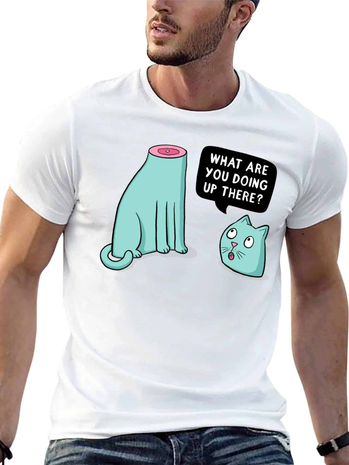 Funny Cat T-Shirt - Headless Humor
