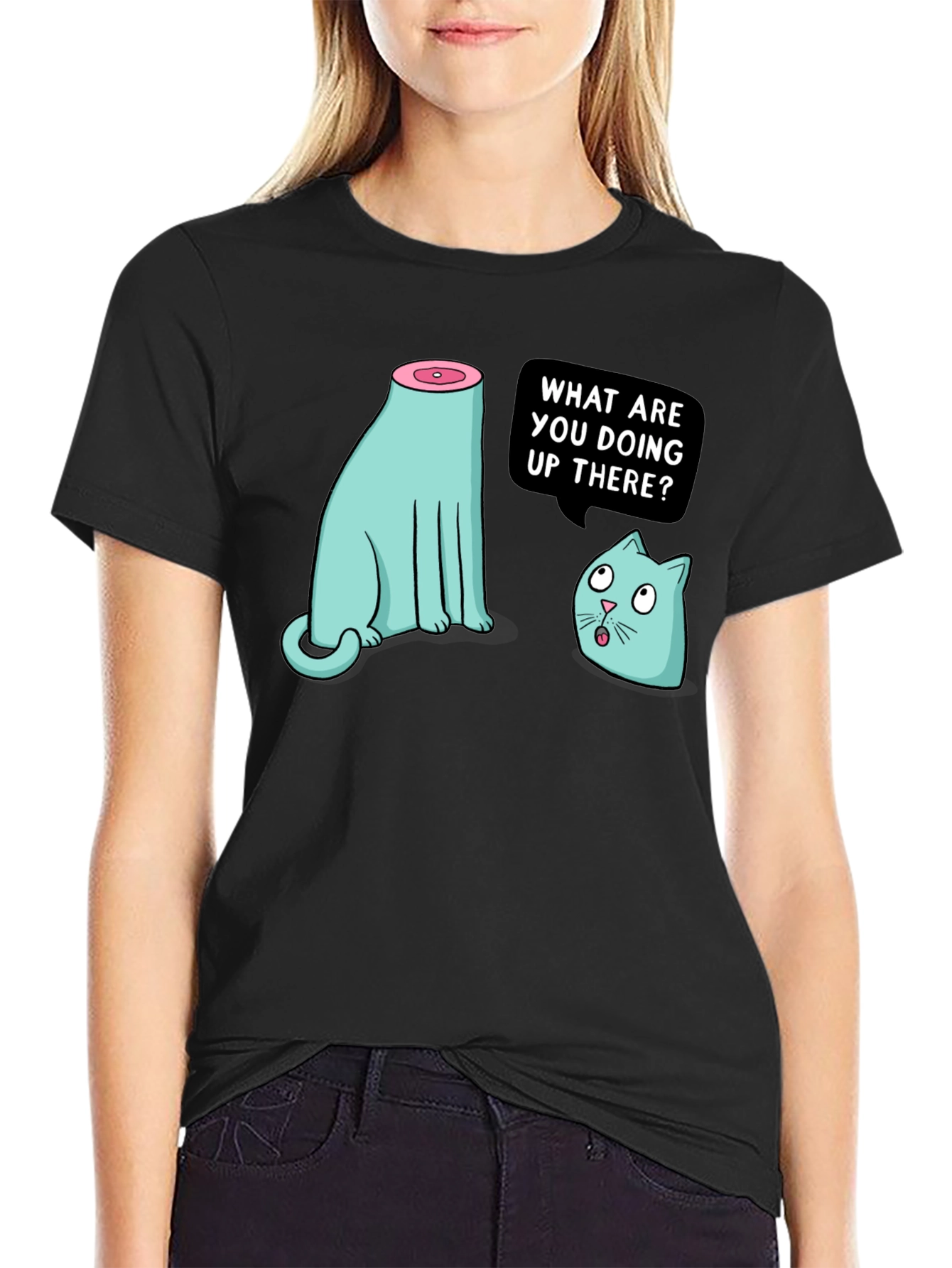 Funny Cat T-Shirt - Headless Humor