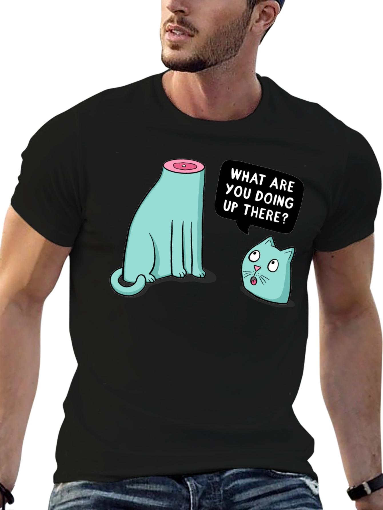 Funny Cat T-Shirt - Headless Humor