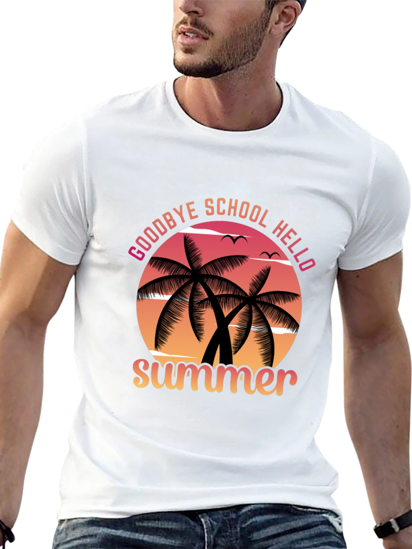 Goodbye School Hello Summer Graphic Tee