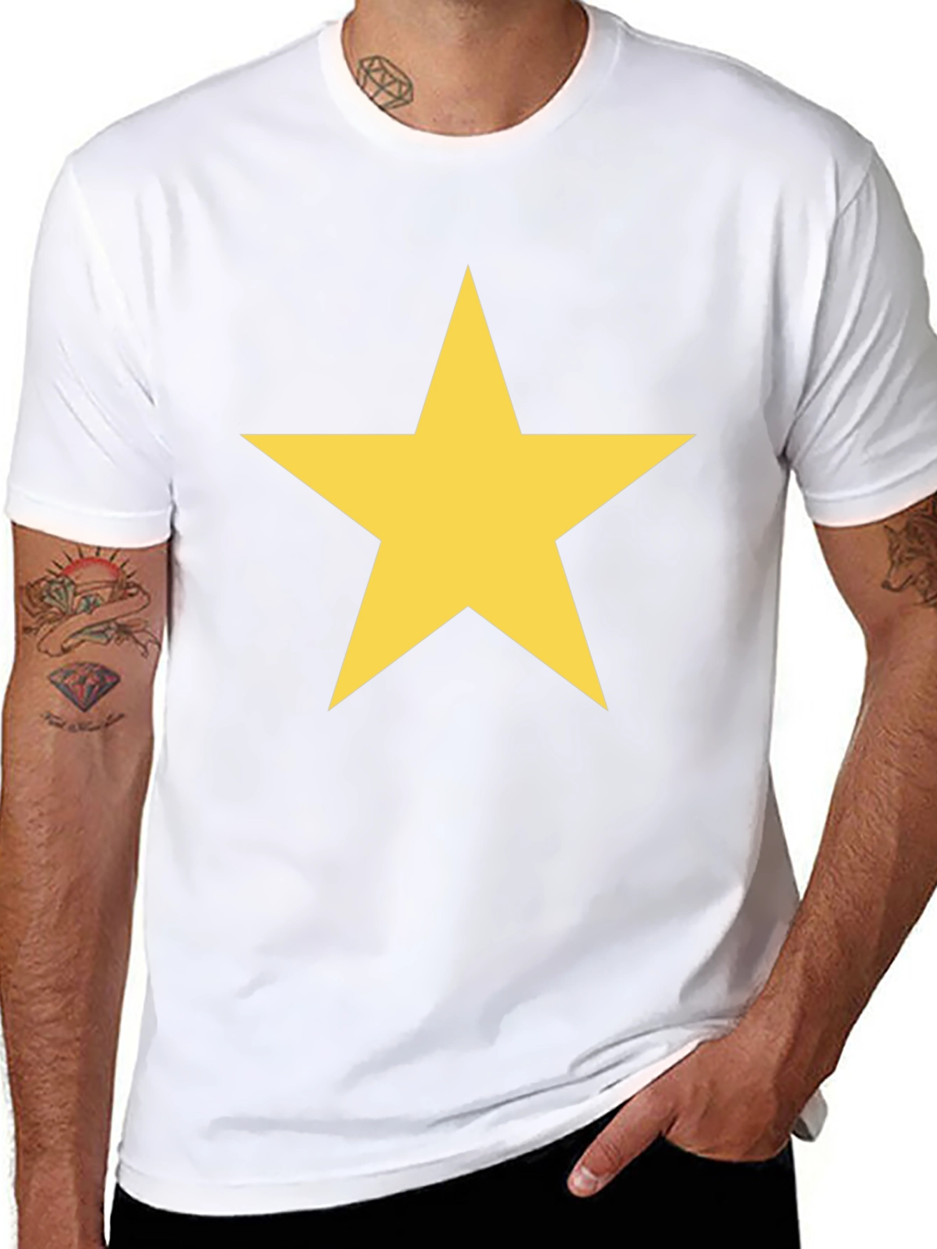 Bold Star Graphic Tee - Modern Casual Wear
