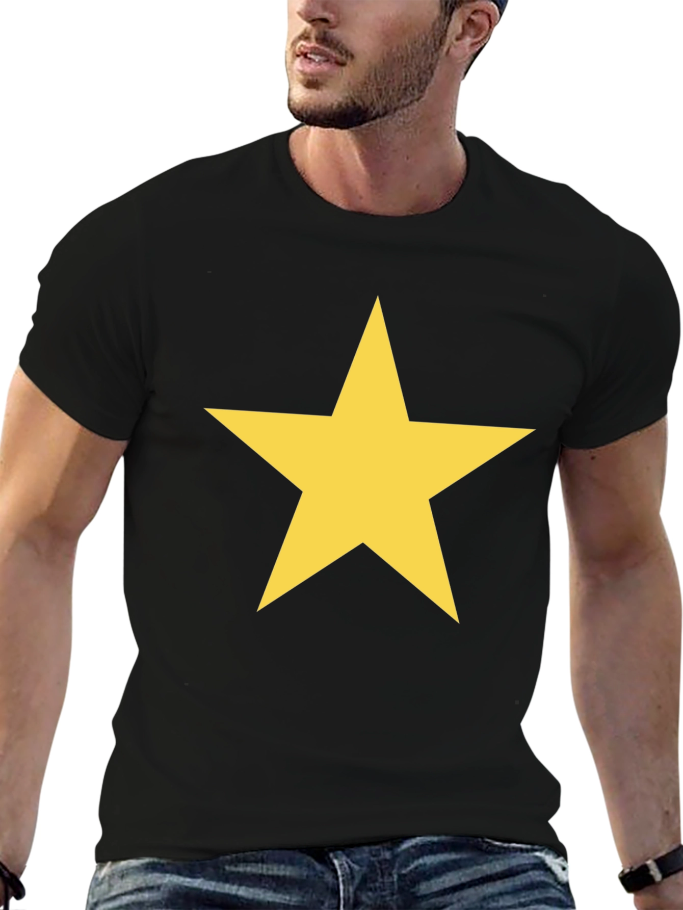 Bold Star Graphic Tee - Modern Casual Wear