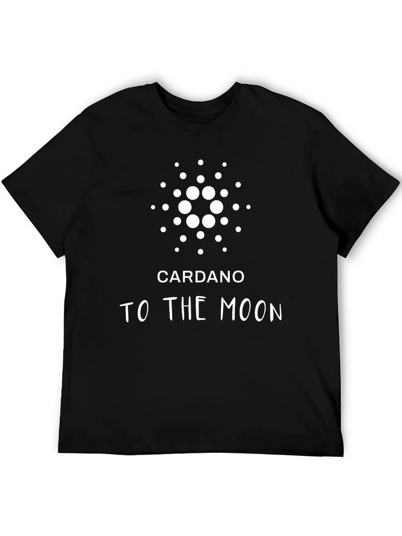 Cardano Crypto To The Moon Black T-Shirt