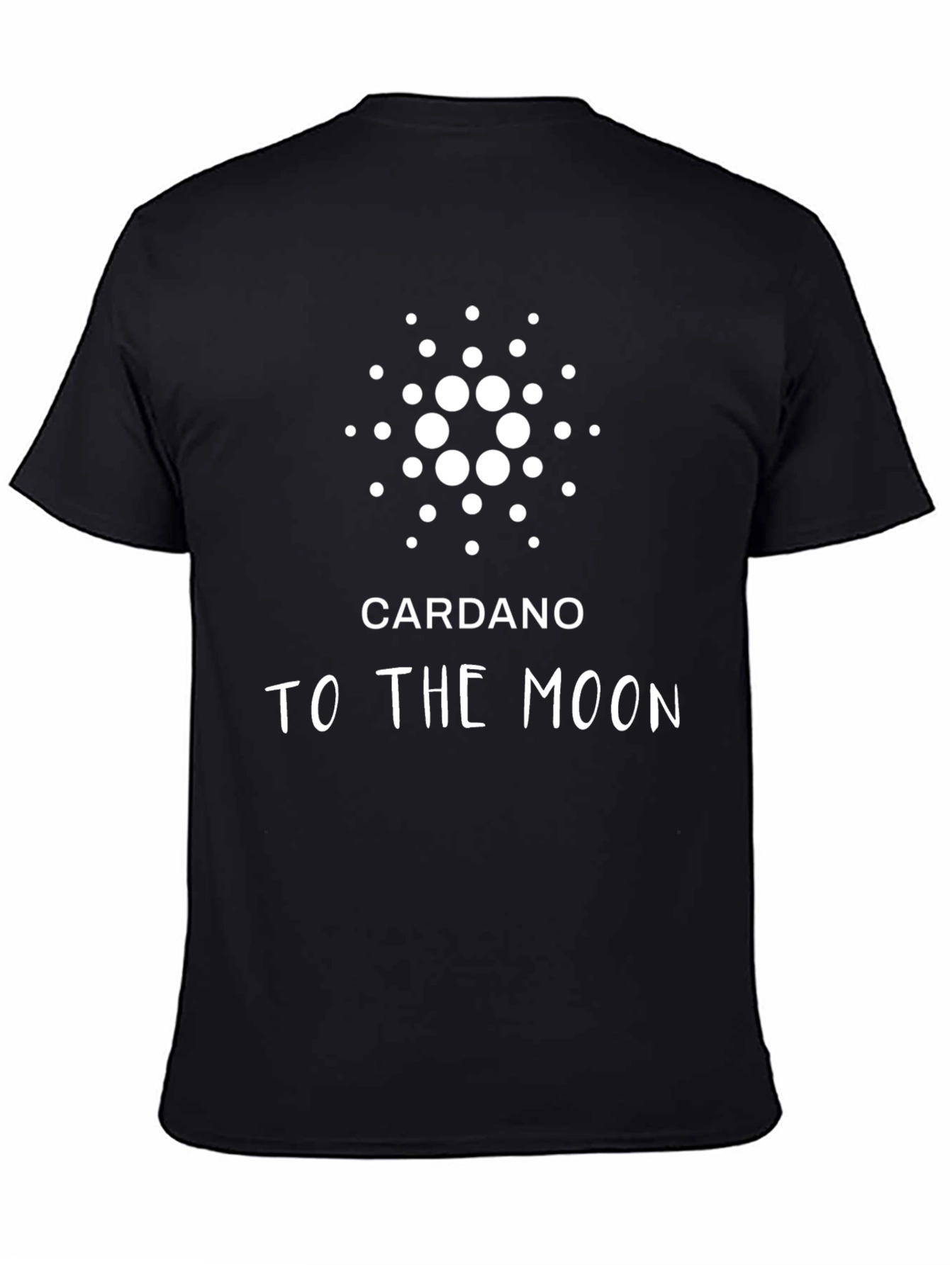 Cardano Crypto To The Moon Black T-Shirt