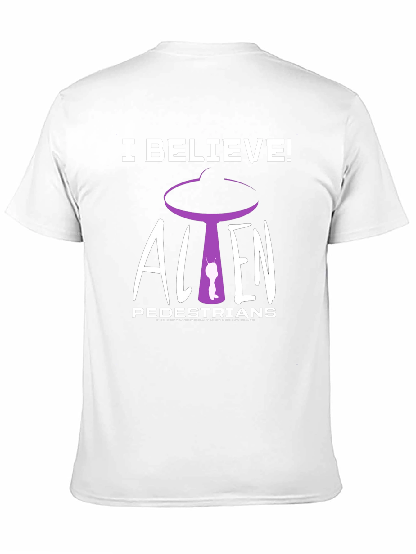 I Believe! Alien Pedestrians Black T-Shirt
