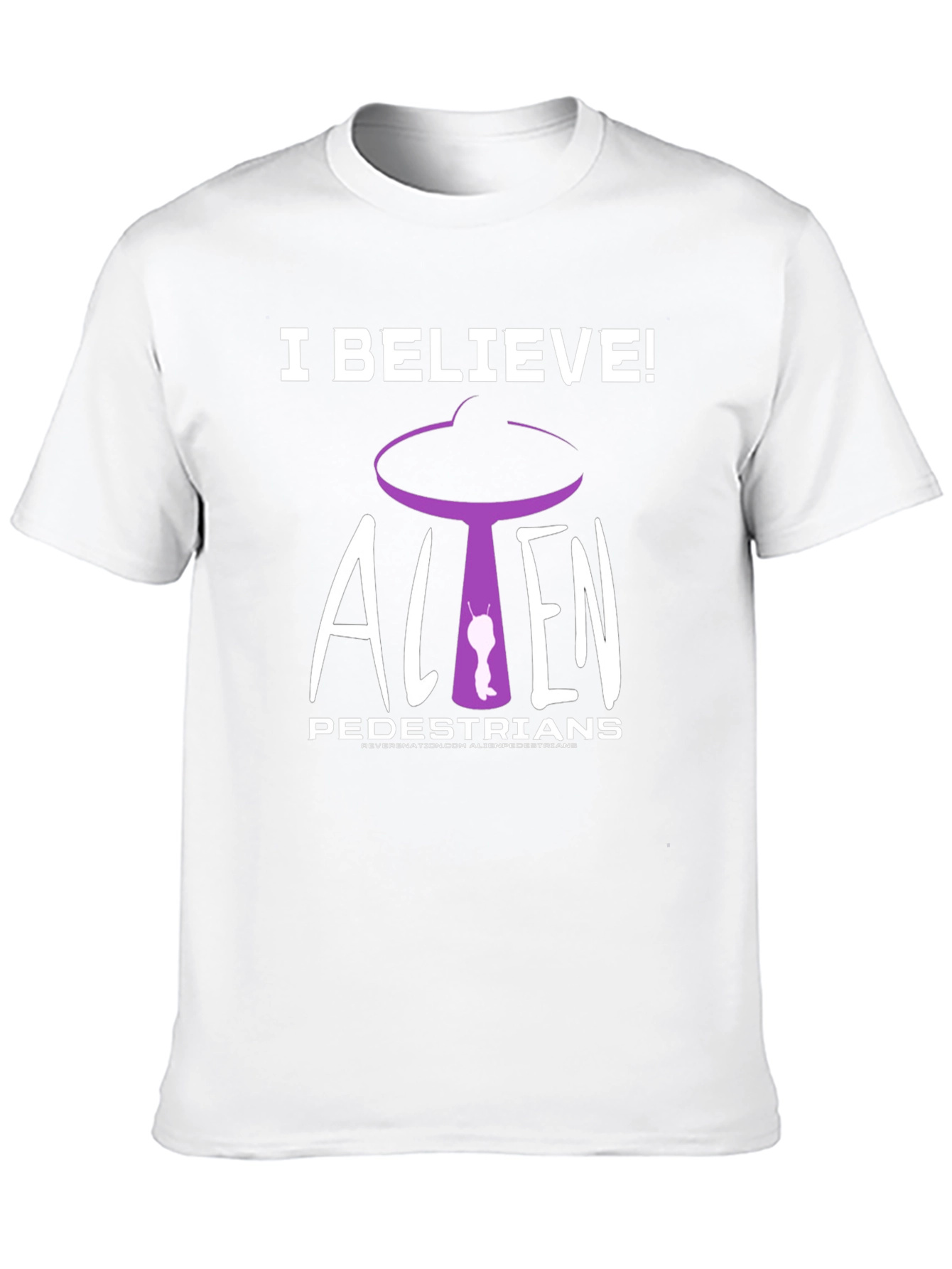I Believe! Alien Pedestrians Black T-Shirt