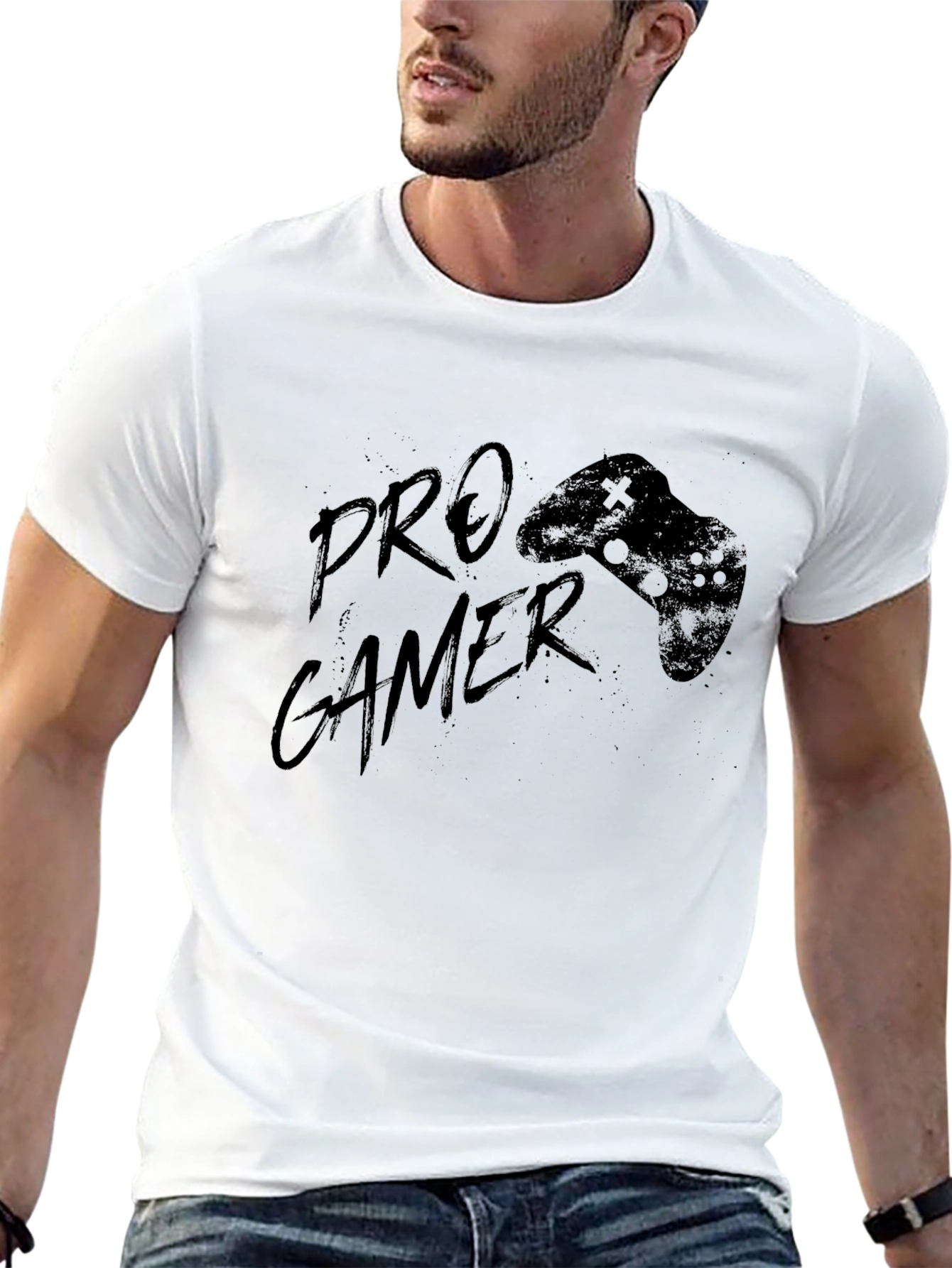 Pro Gamer Black T-Shirt - Controller Graphic