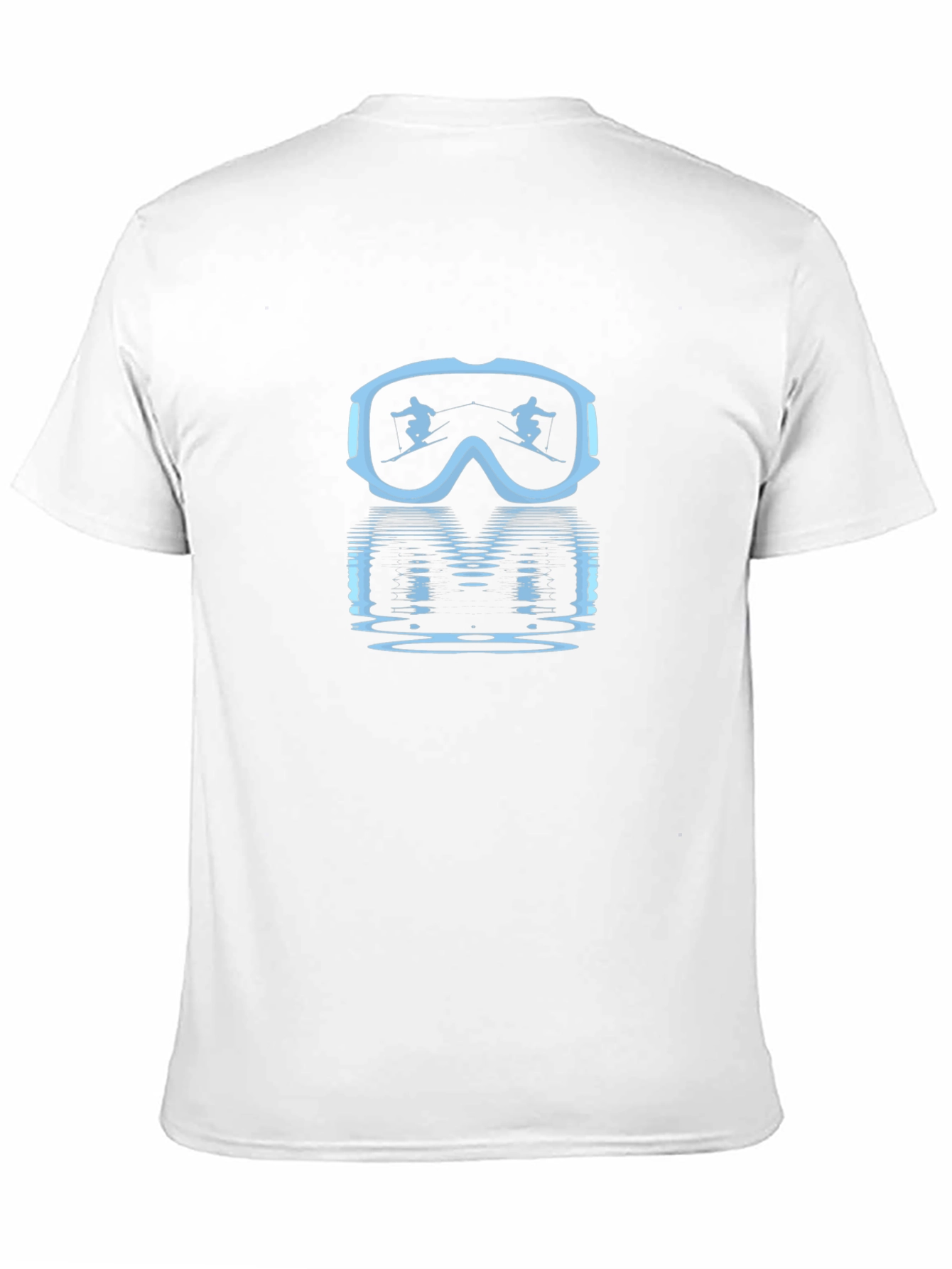 Ski Goggles Reflection Graphic Tee - Black