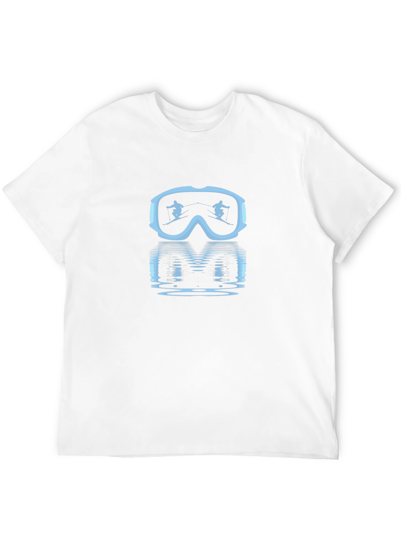 Ski Goggles Reflection Graphic Tee - Black
