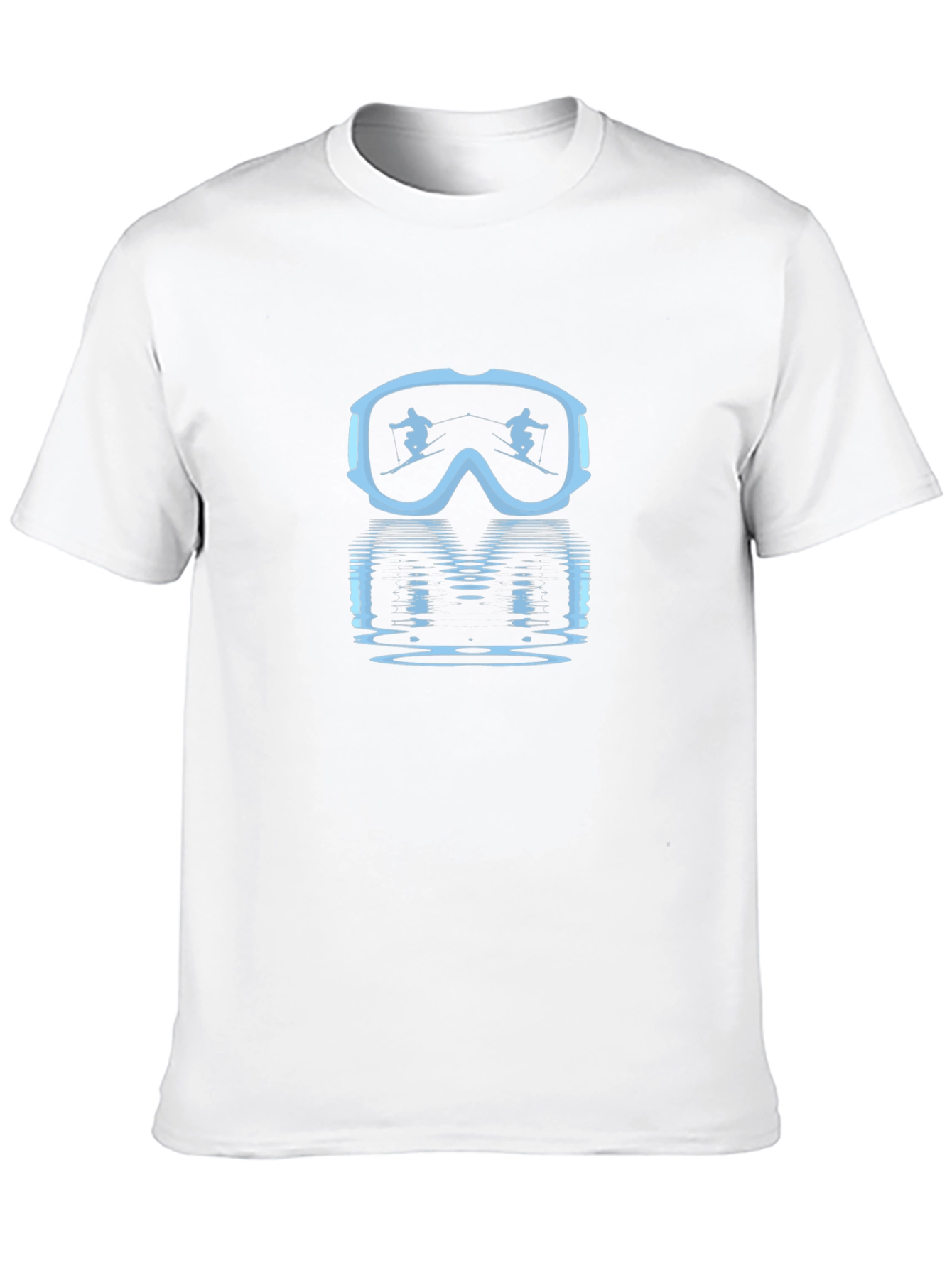 Ski Goggles Reflection Graphic Tee - Black