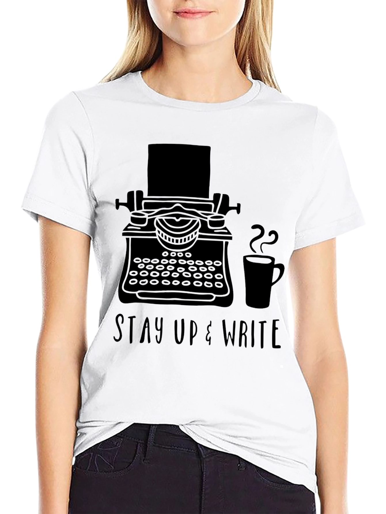 Stay Up & Write T-Shirt - Writers Inspiration Tee