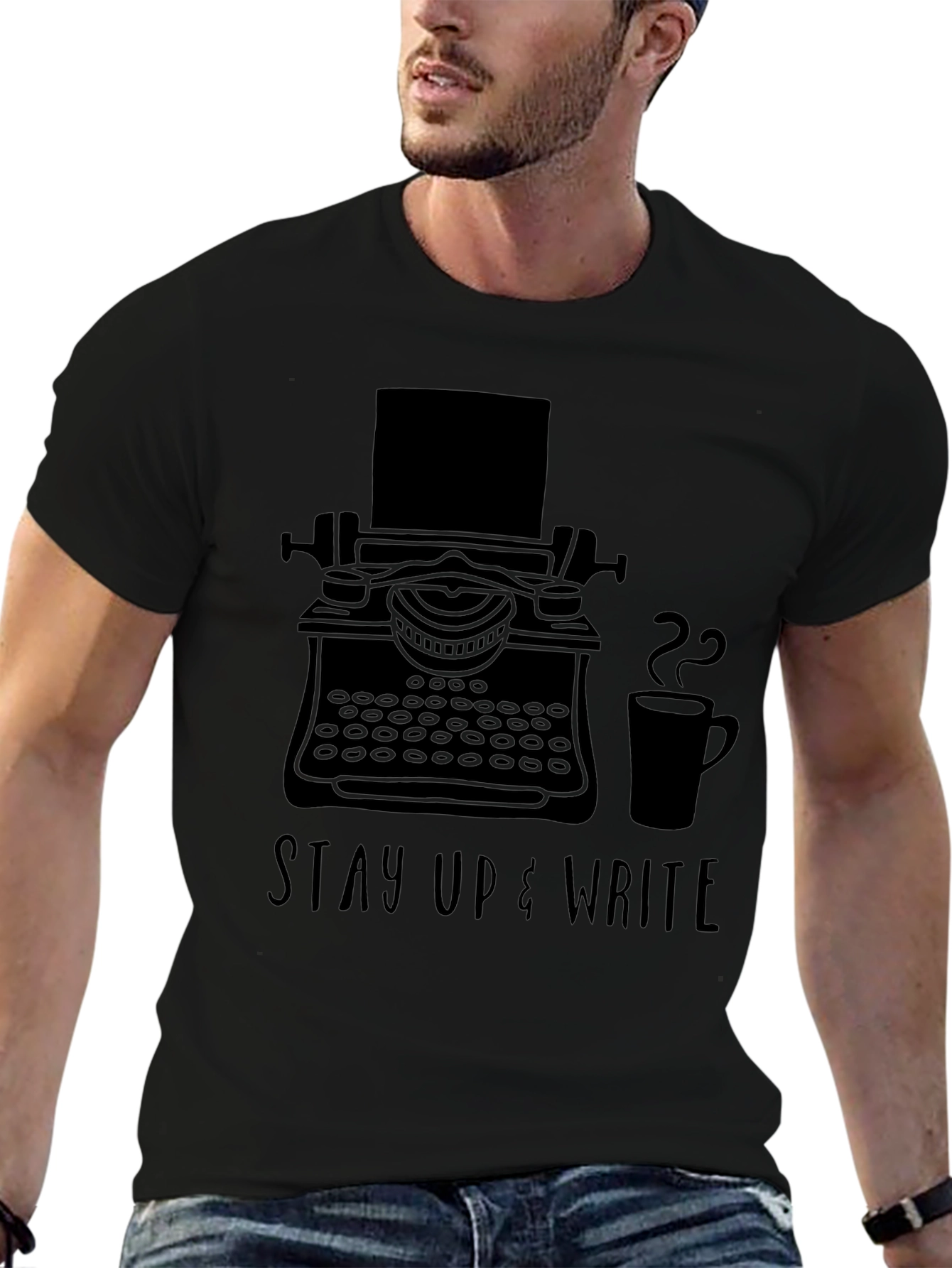 Stay Up & Write T-Shirt - Writers Inspiration Tee
