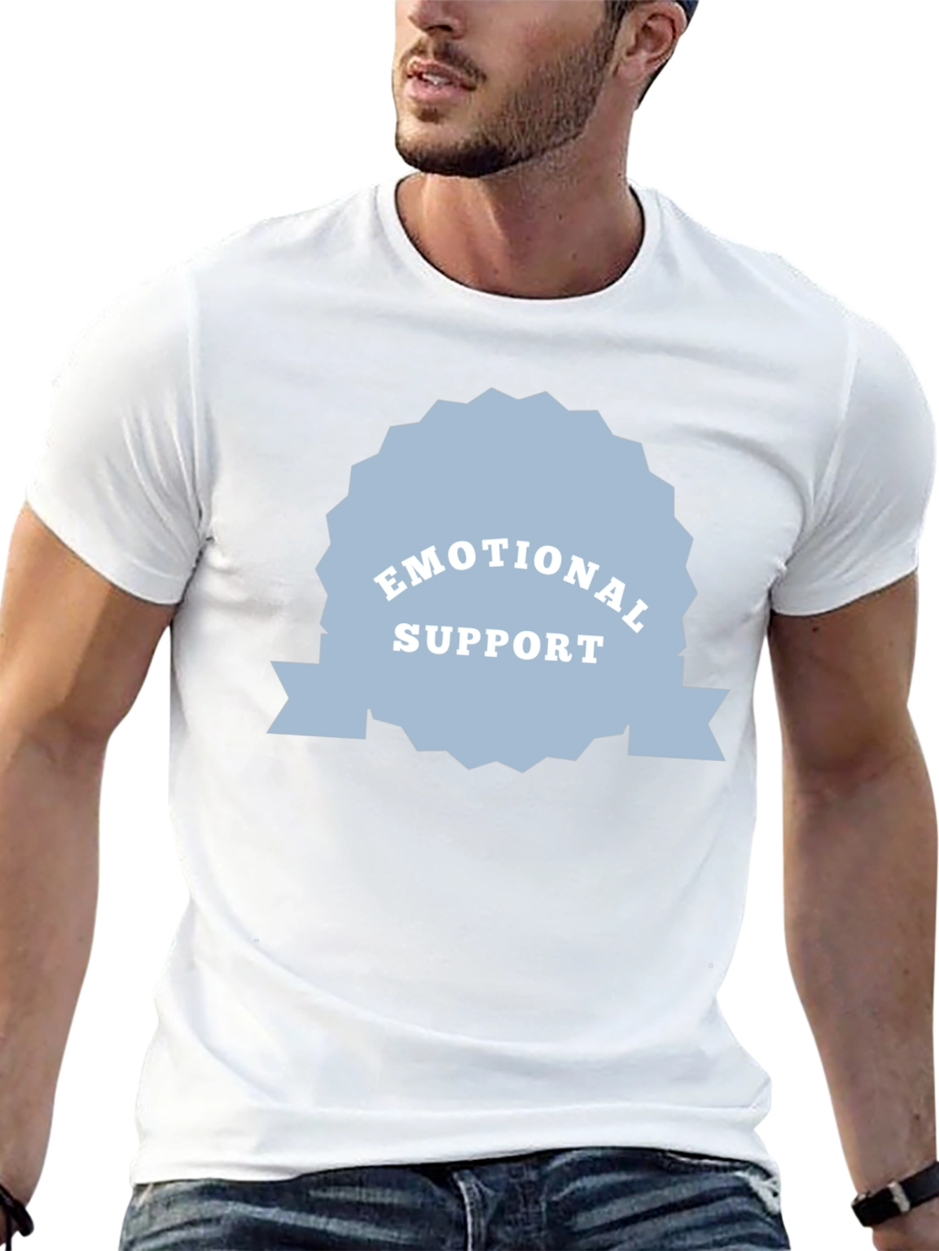 Emotional Support Black Tee