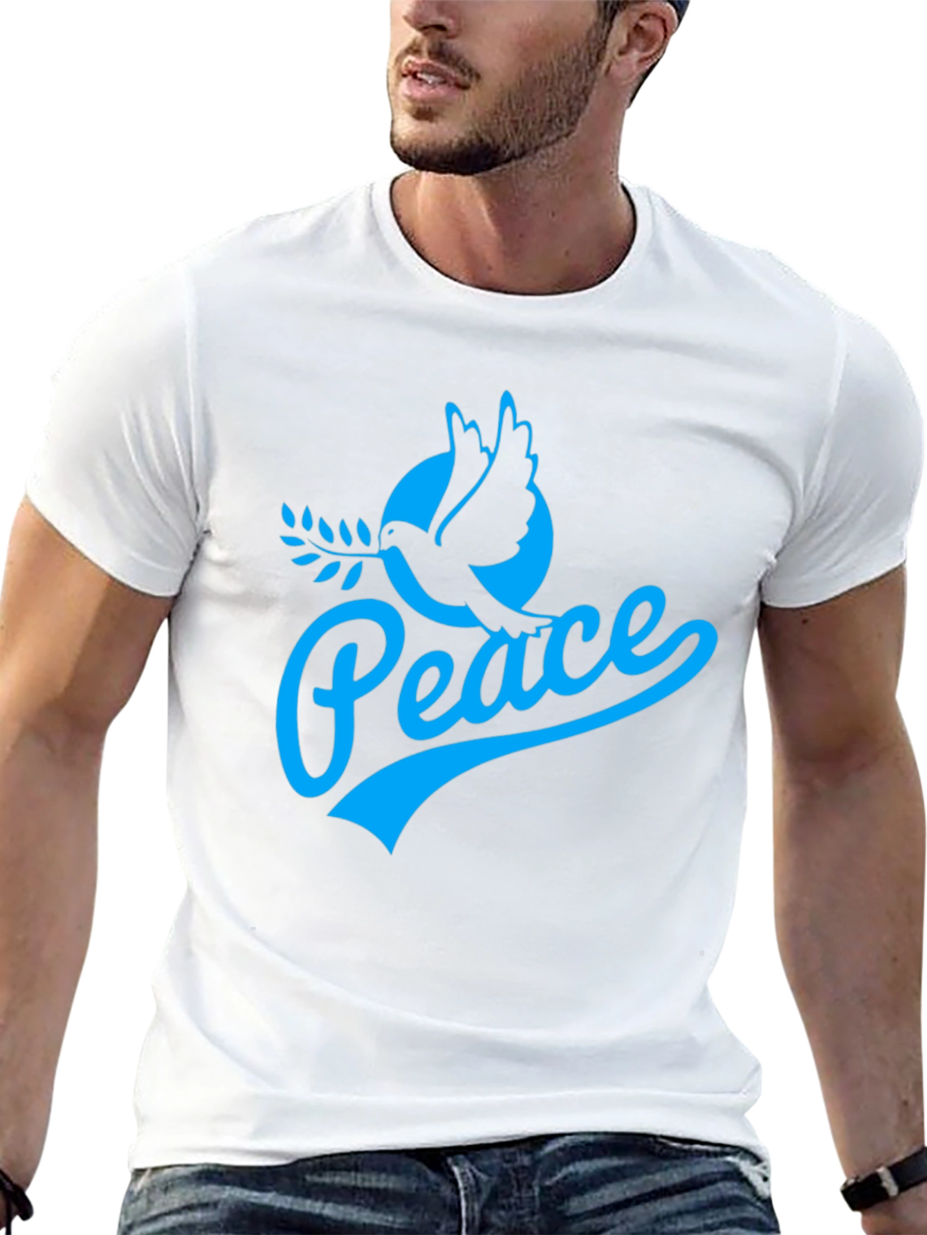 Peace Dove Graphic T-Shirt - Black