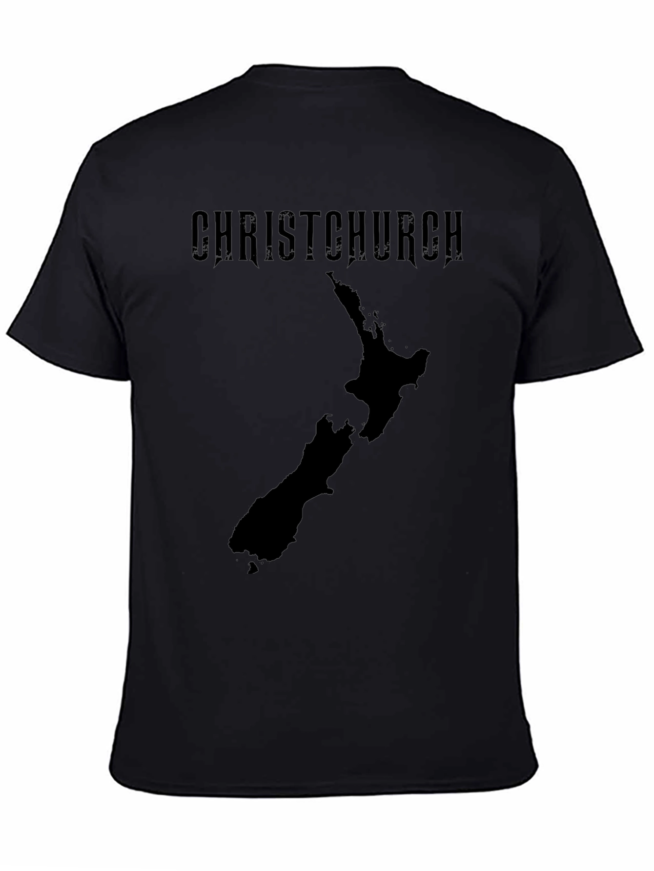 Christchurch New Zealand Map Graphic Tee