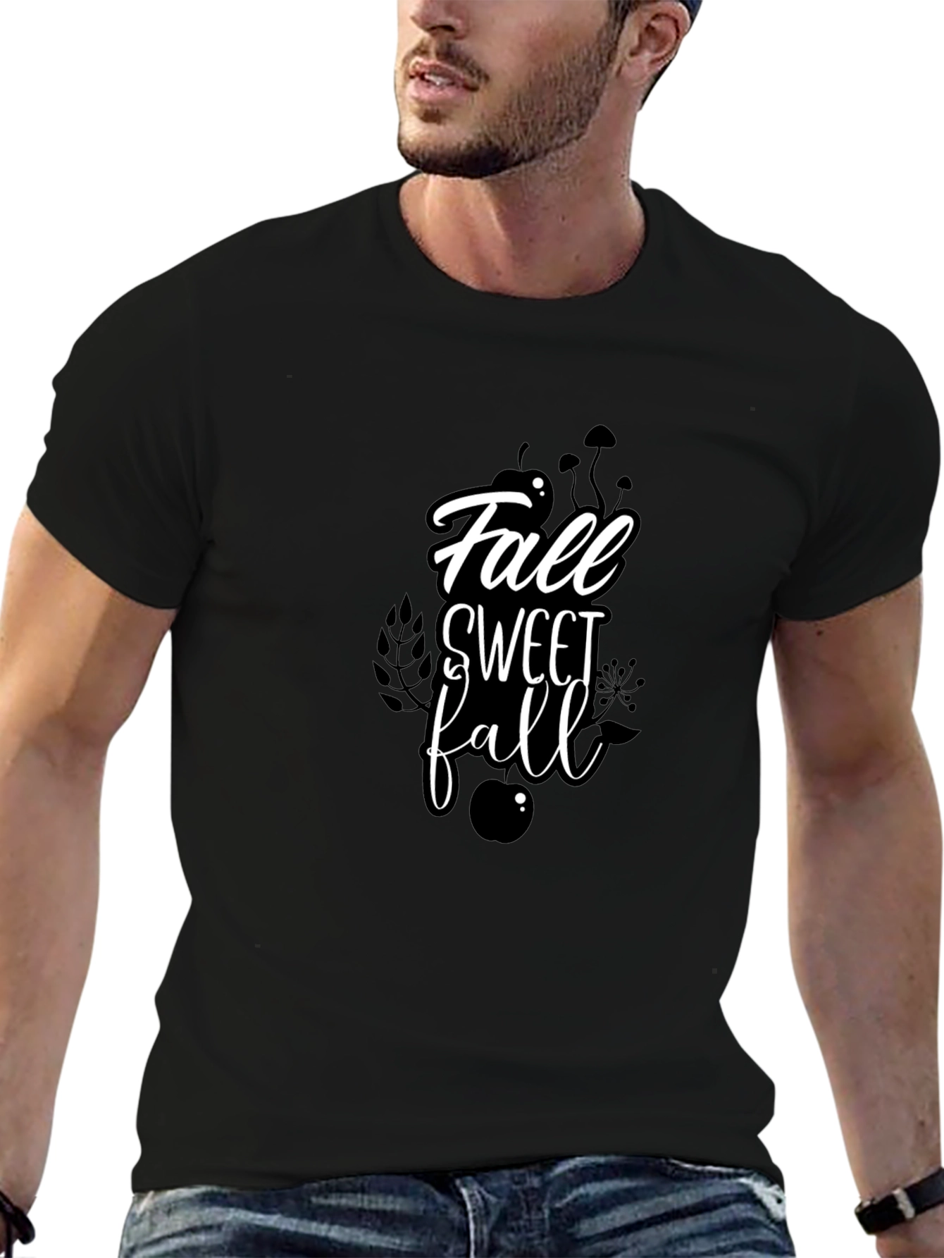 Fall Sweet Fall Black Graphic Tee