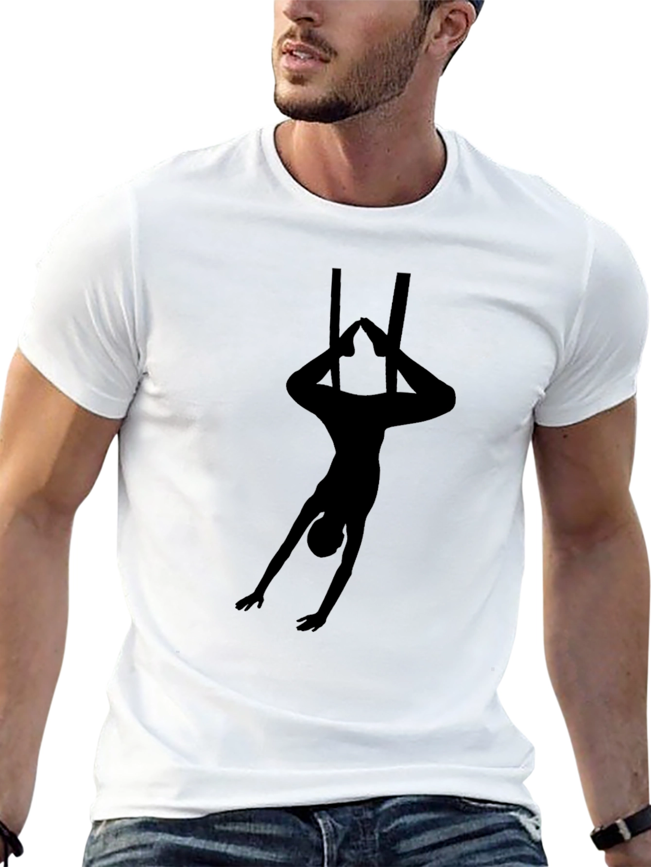 Aerial Acrobat T-Shirt - Black Graphic Tee