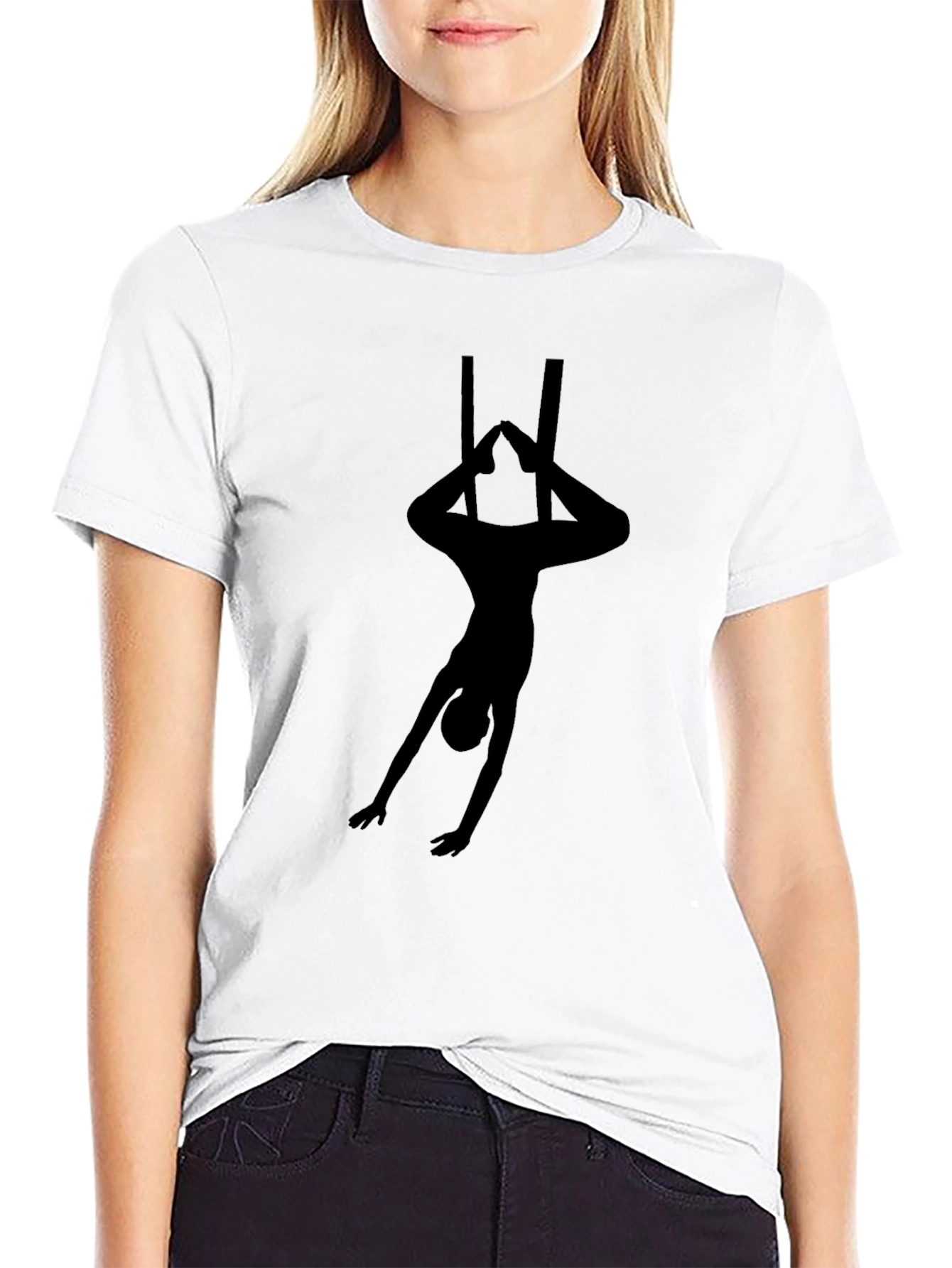 Aerial Acrobat T-Shirt - Black Graphic Tee